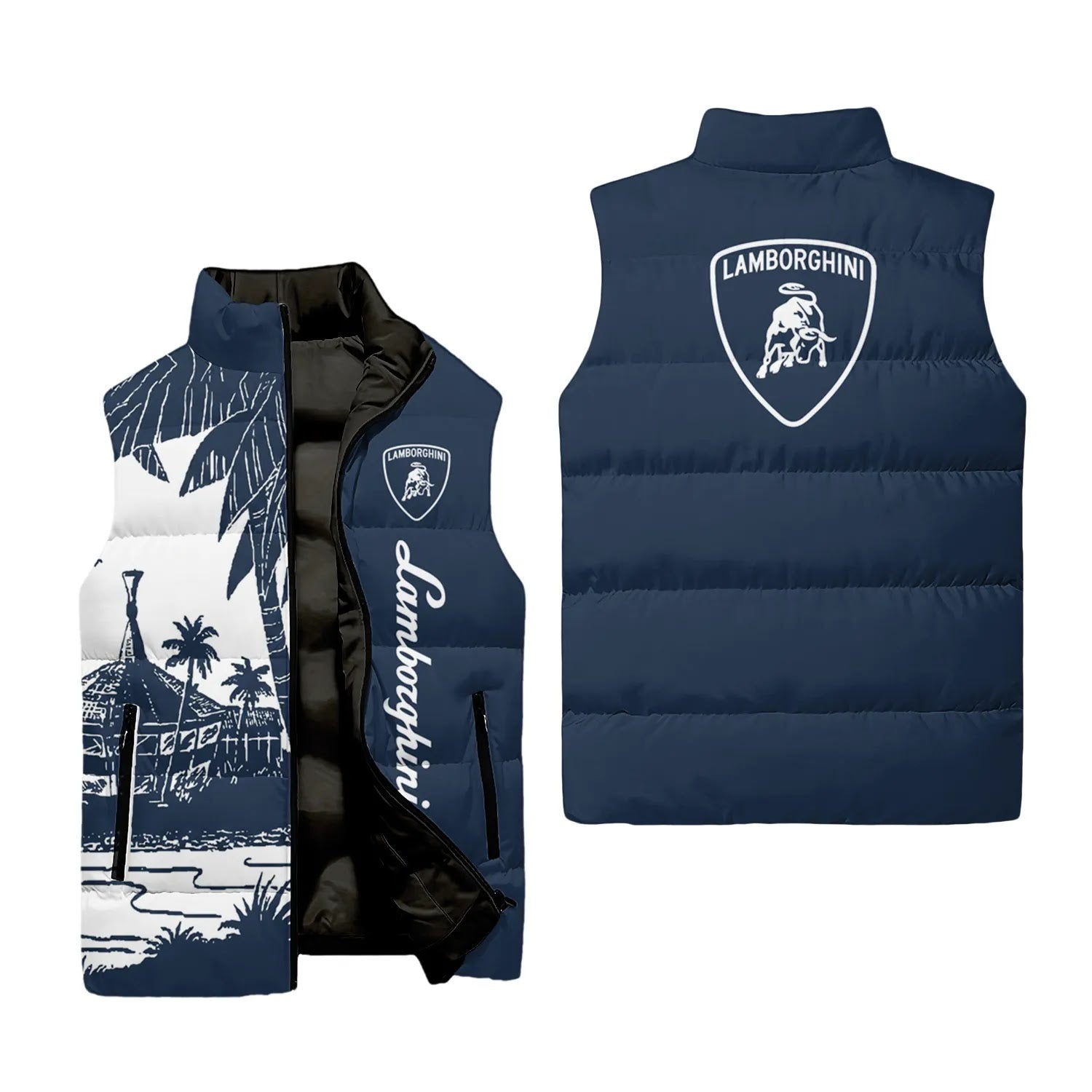 Lamborghini Sleeveless Puffer Jacket SHW031