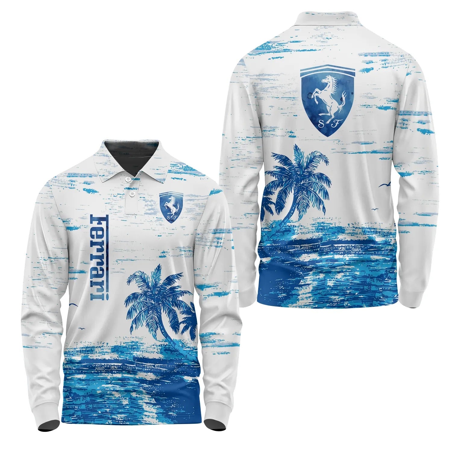 Ferrari Long Sleeve Polo SHW069