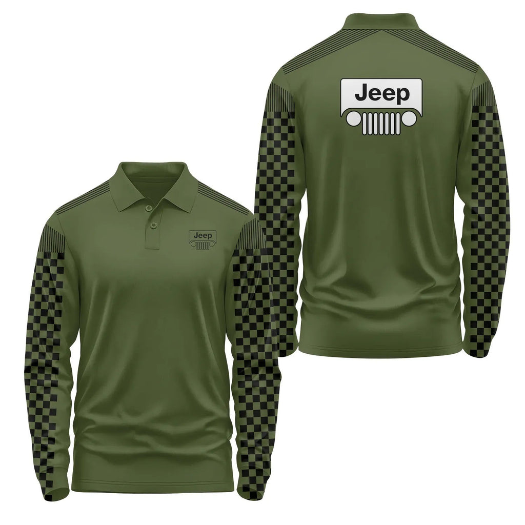 Jeep Long Sleeve Polo SC057