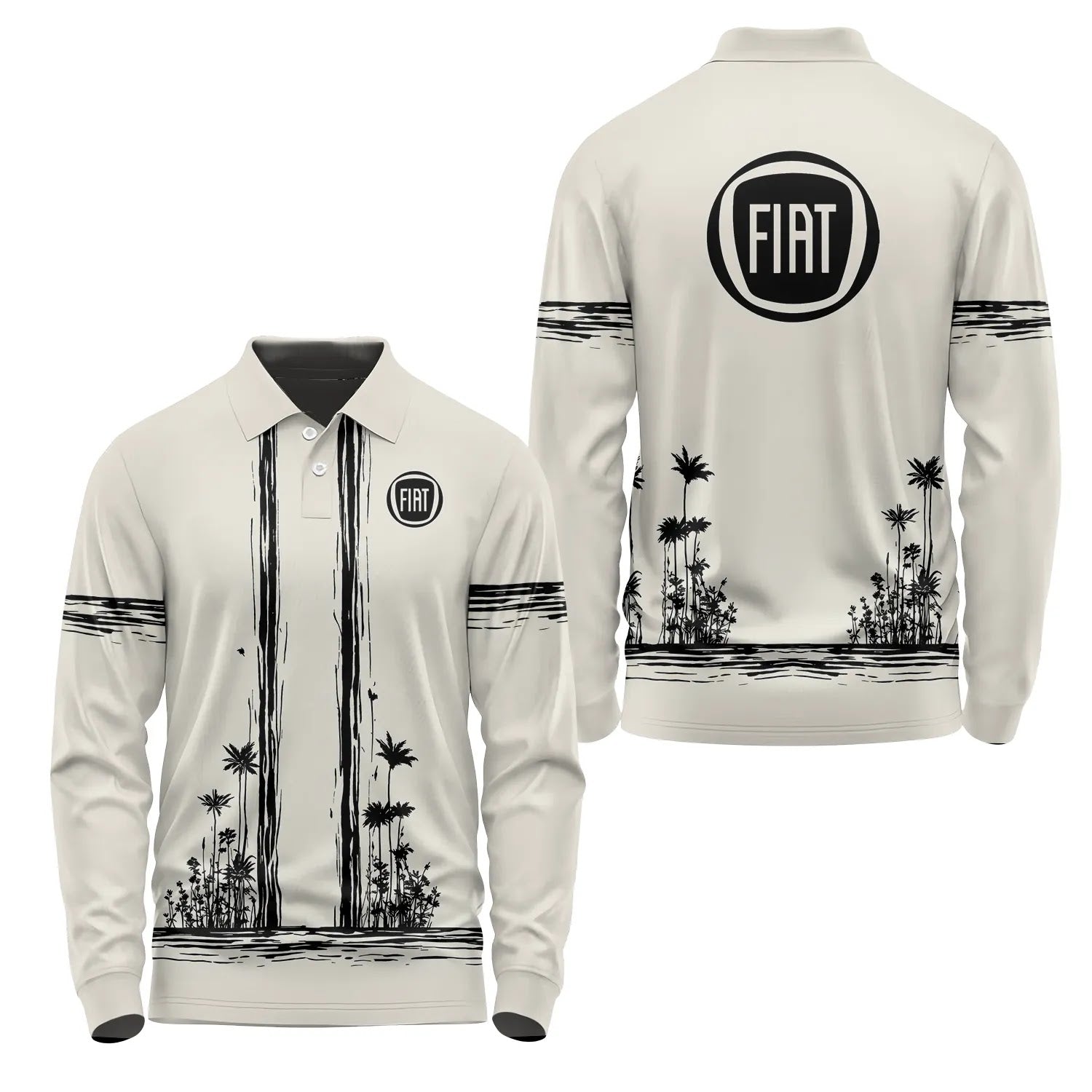 Fiat Long Sleeve Polo SHW043