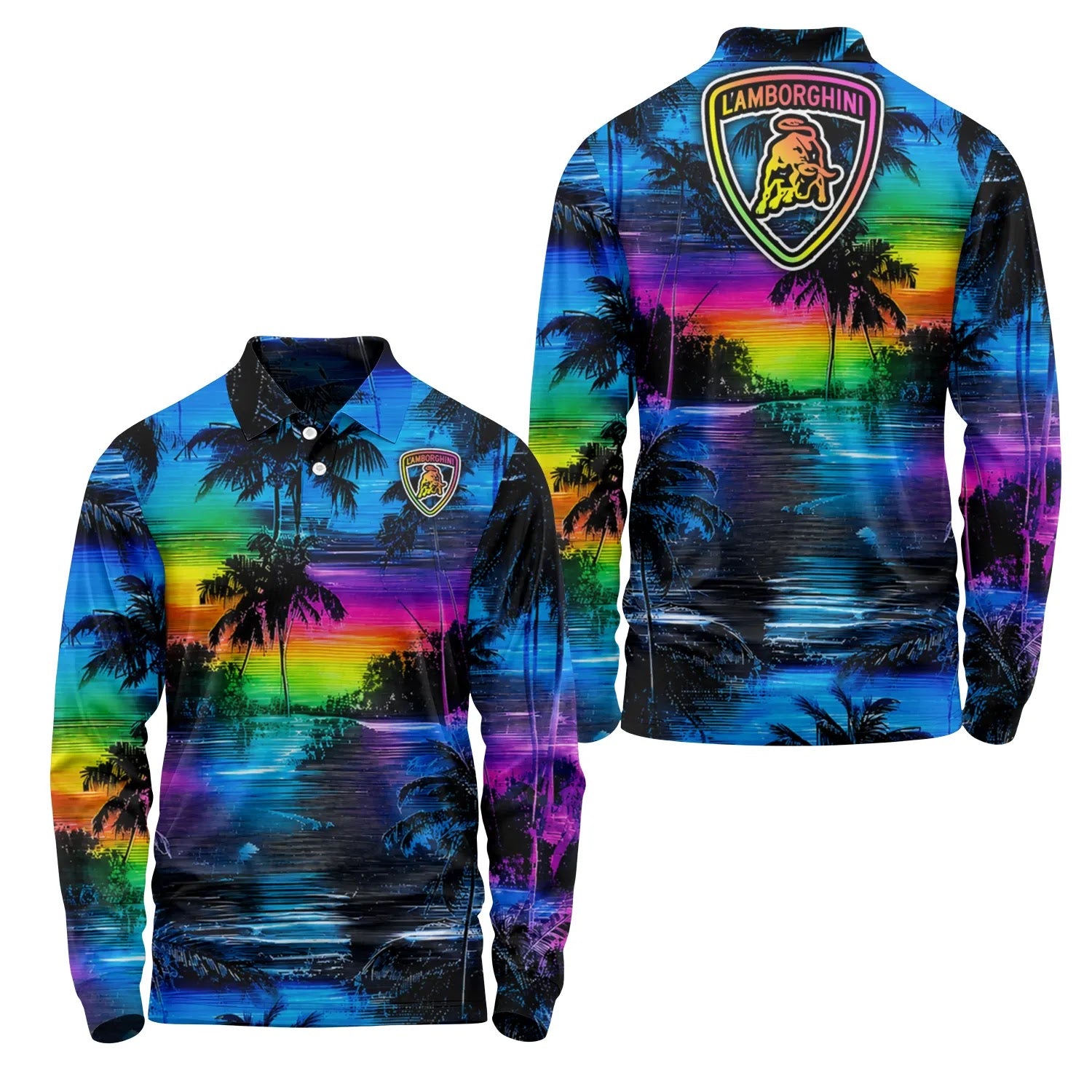 Lamborghini Long Sleeve Polo SHW055