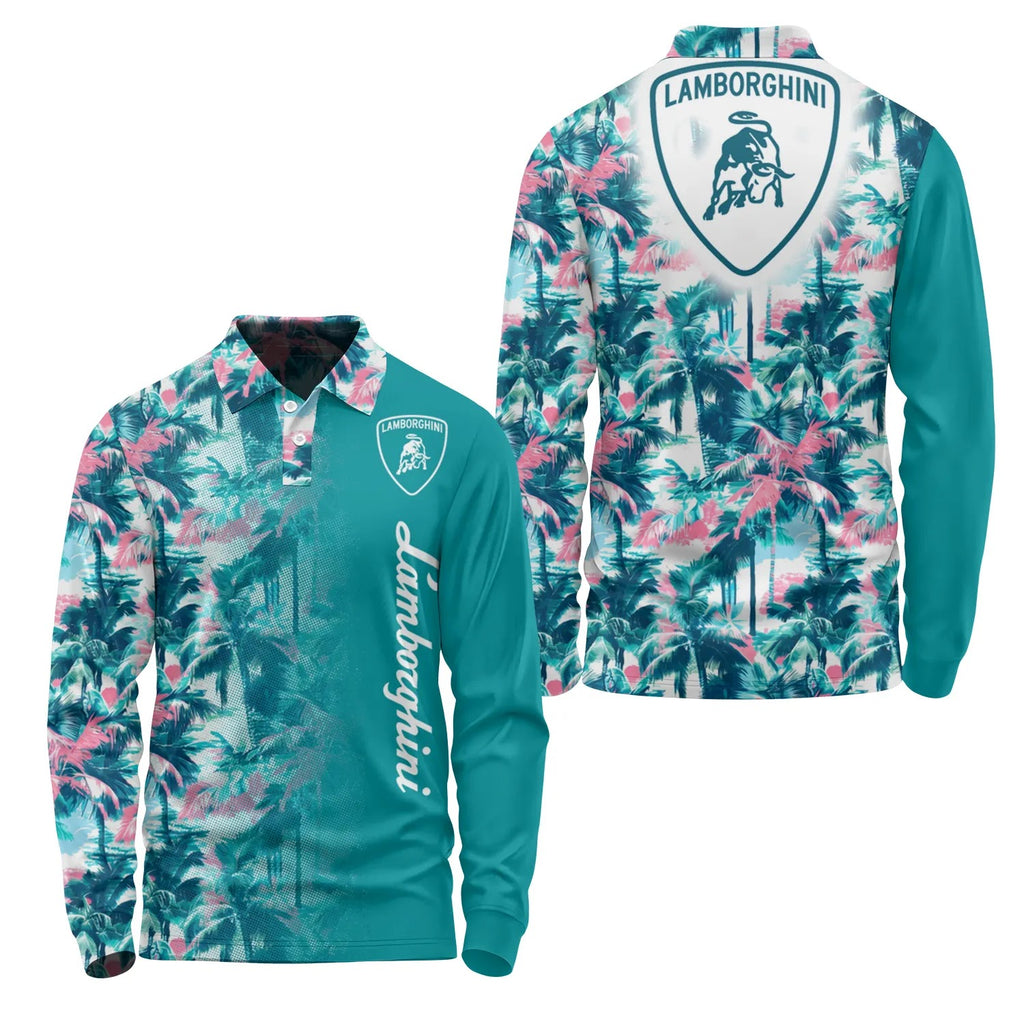 Lamborghini Long Sleeve Polo SHW061