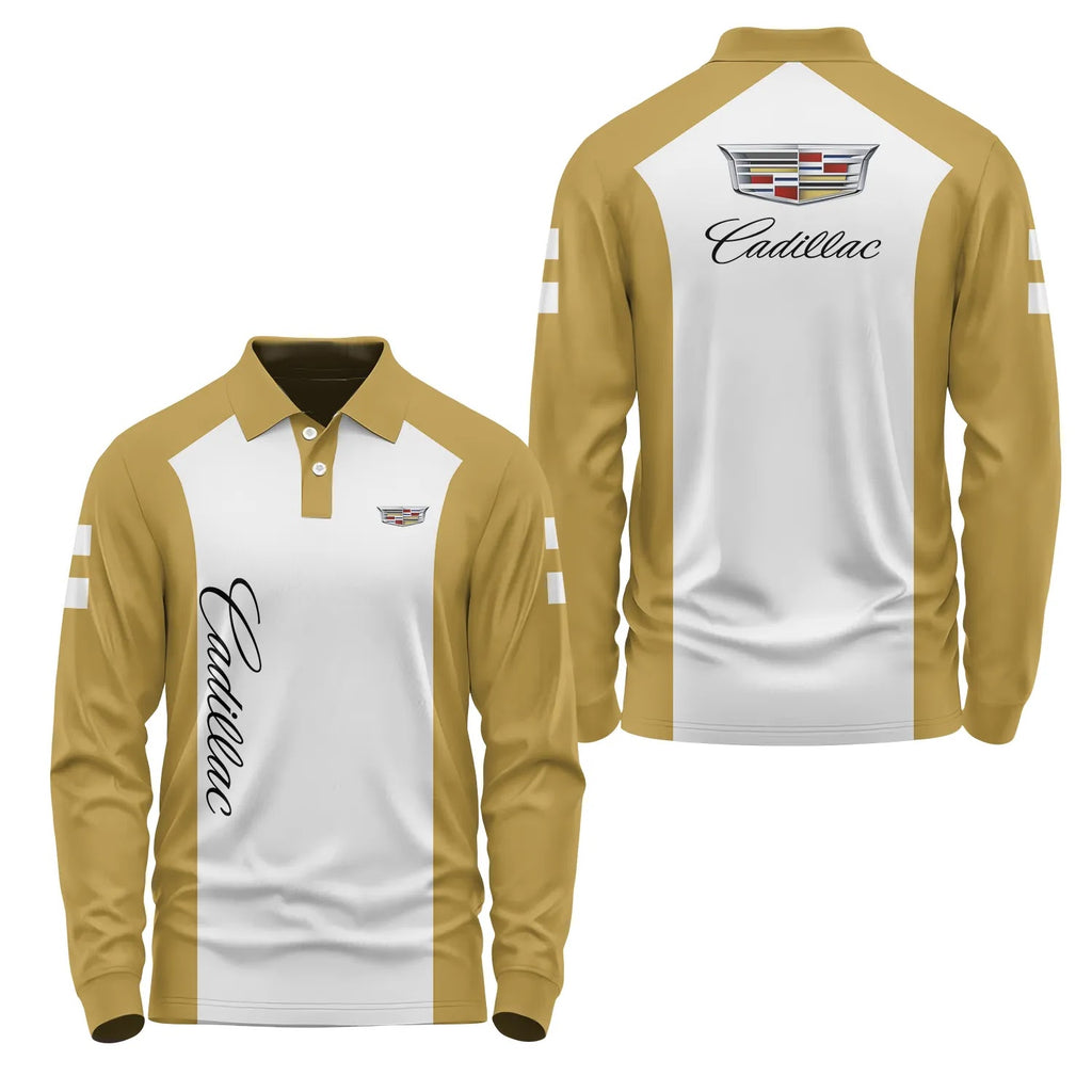 Cadillac Long Sleeve Polo SC078