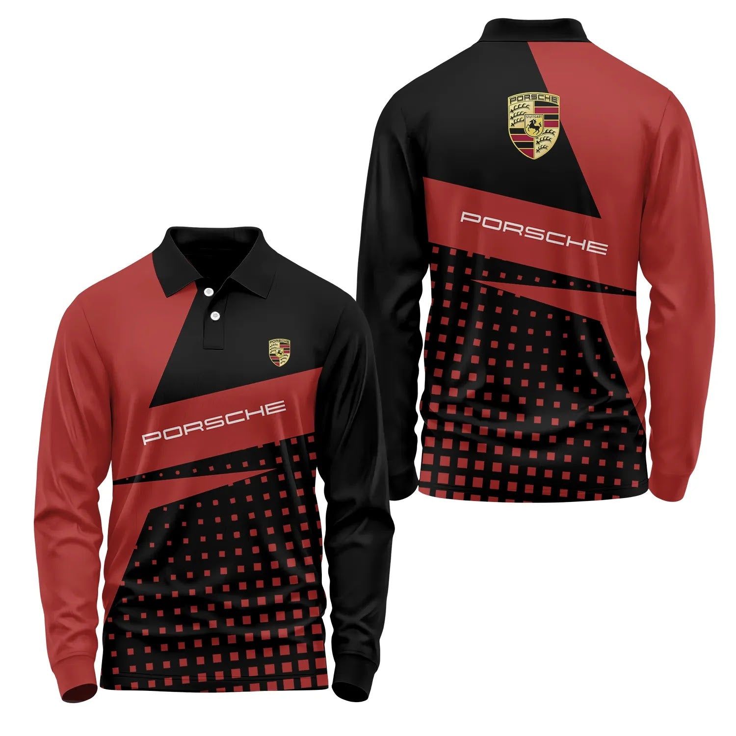 Porsche Long Sleeve Polo SC083