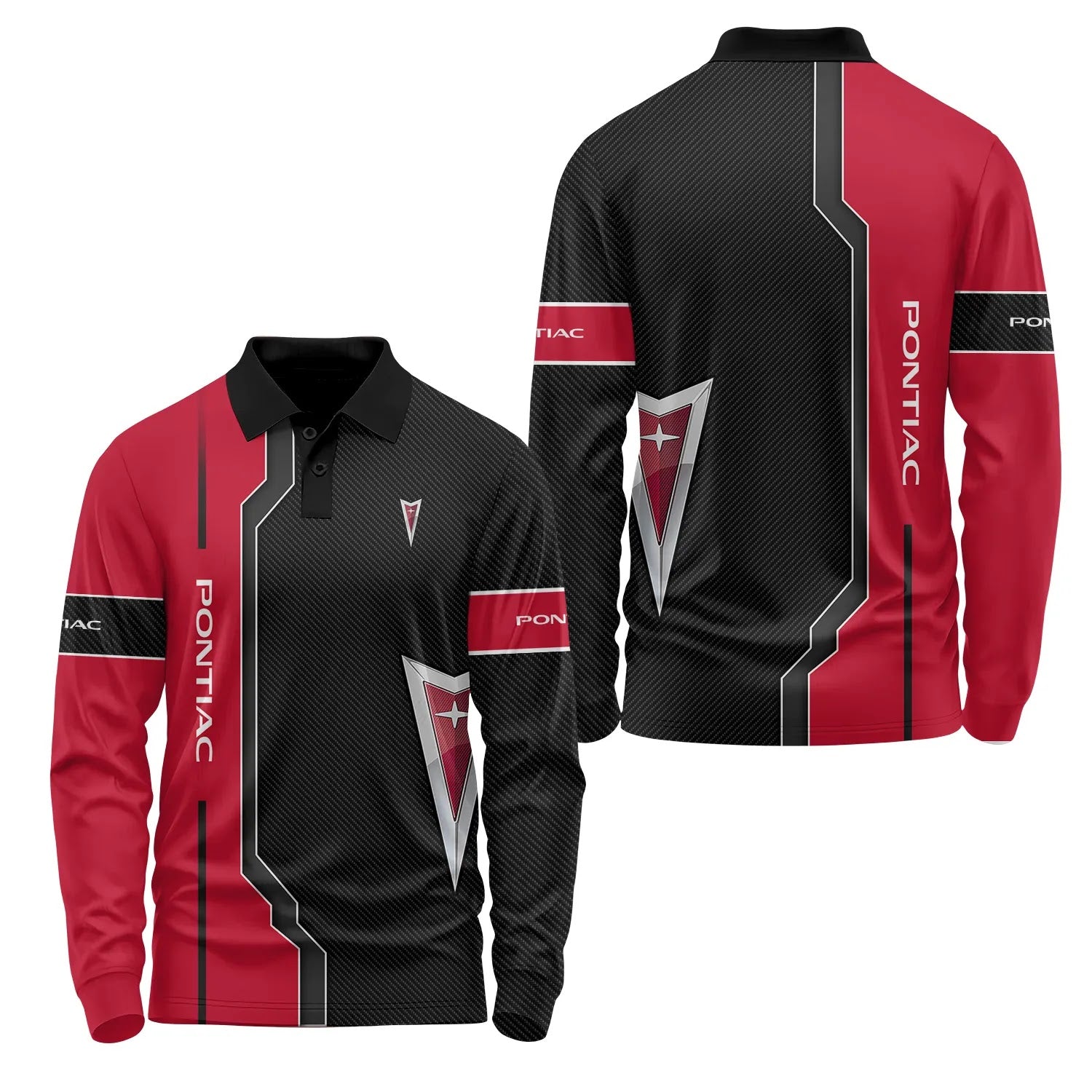 Pontiac Long Sleeve Polo SC042
