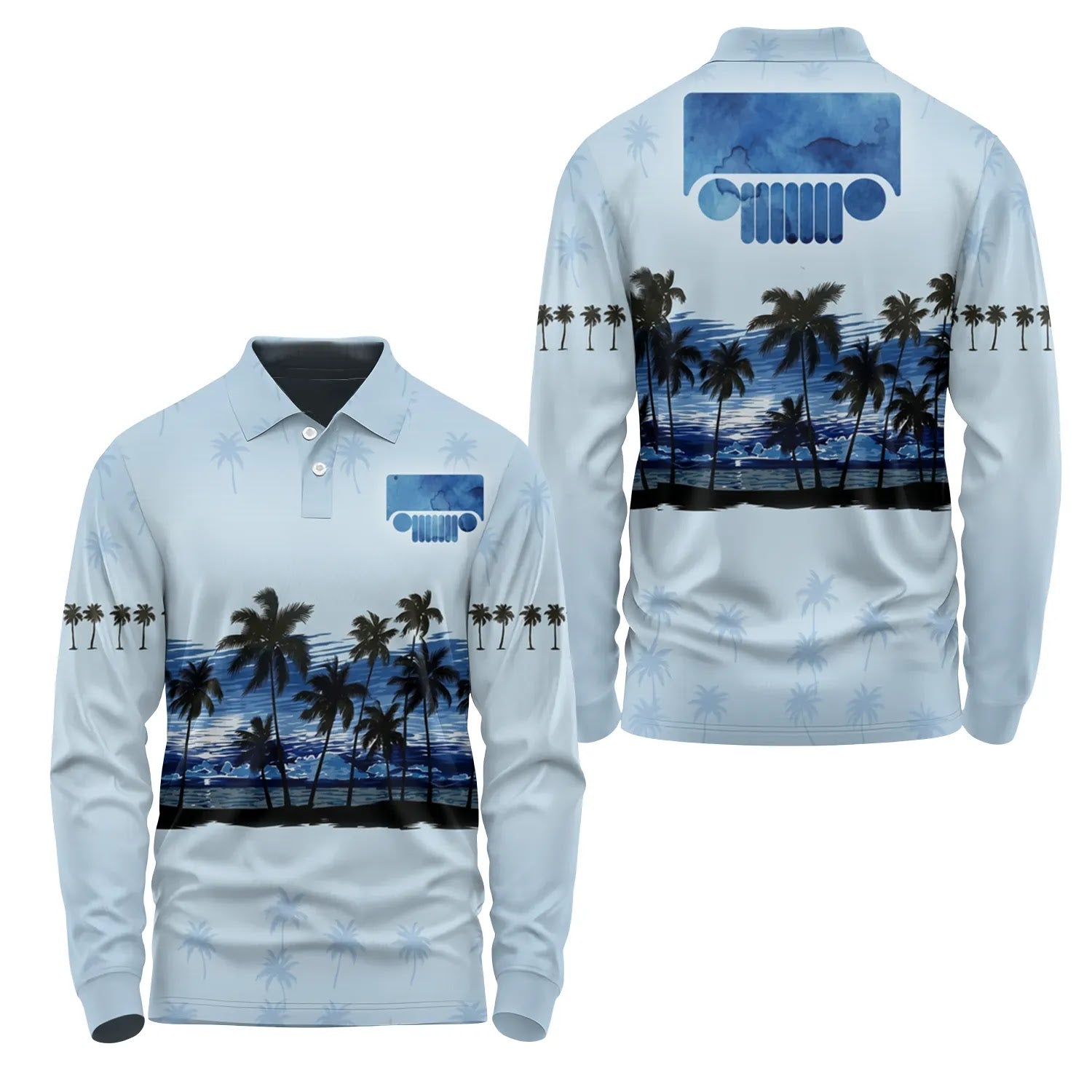 Jeep Long Sleeve Polo SHW016