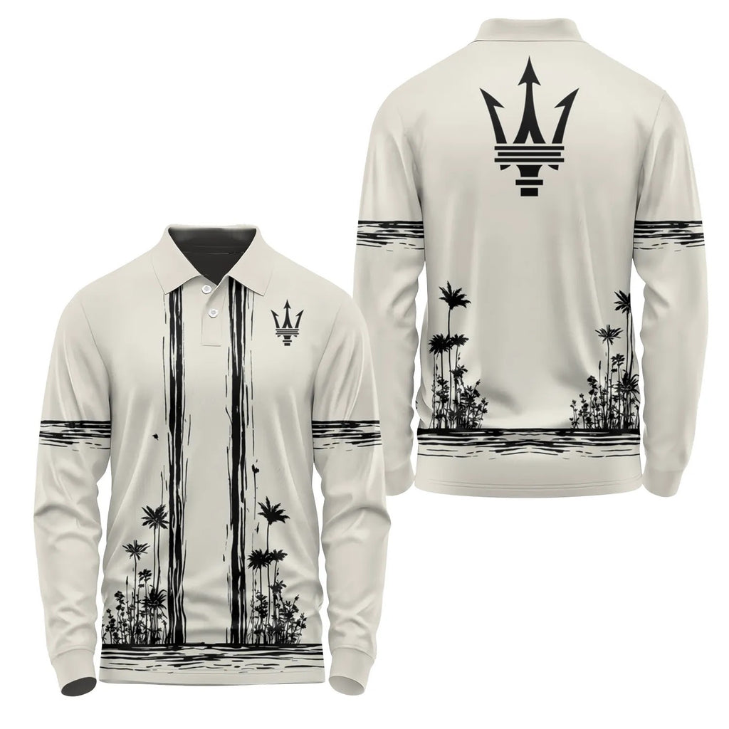 Maserati Long Sleeve Polo SHW043