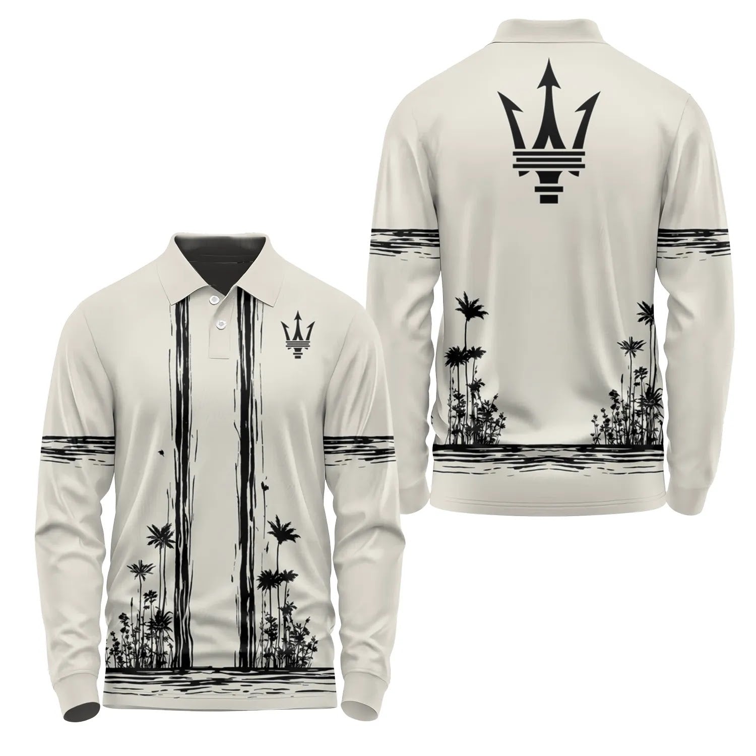 Maserati Long Sleeve Polo SHW043