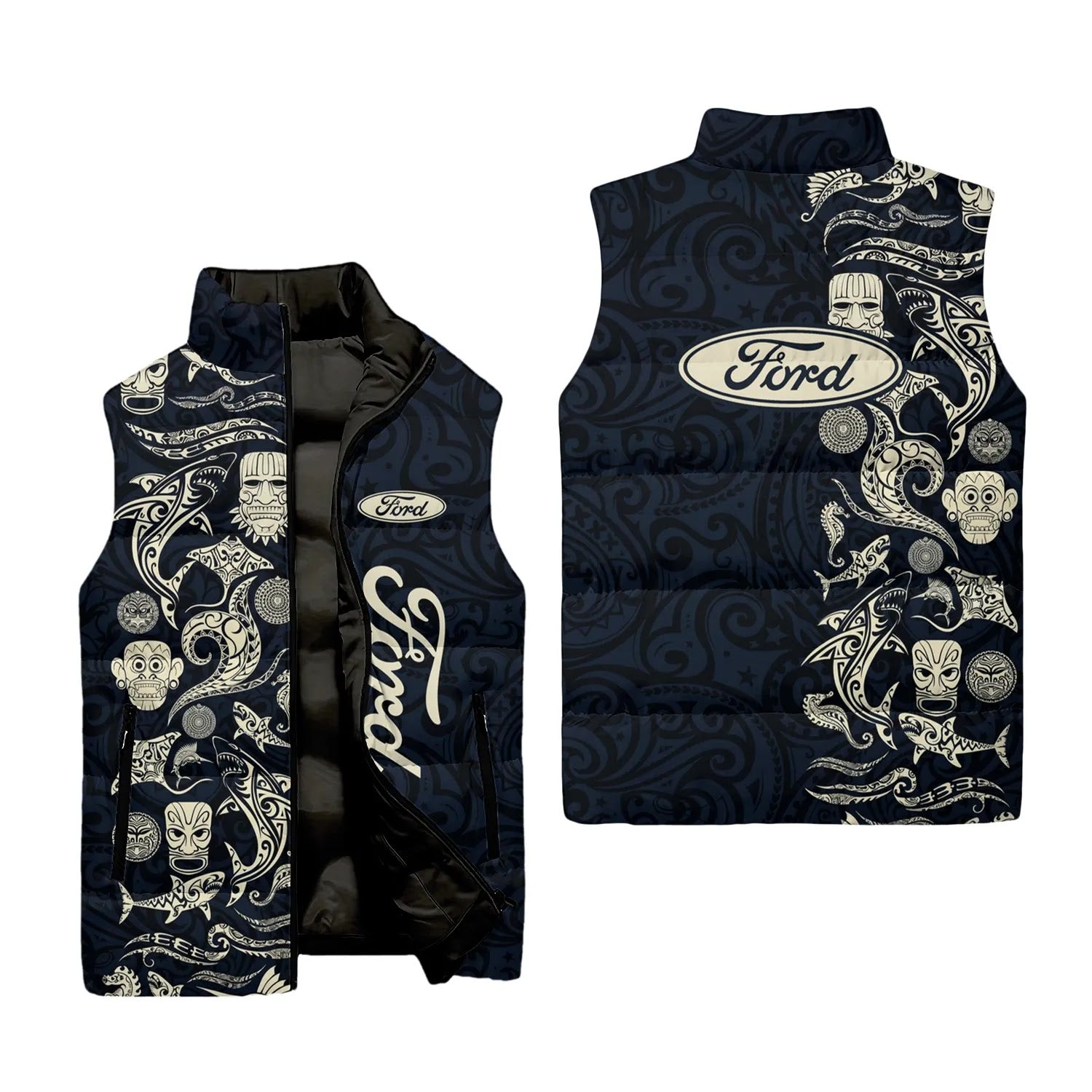 Ford Sleeveless Puffer Jacket SHW033