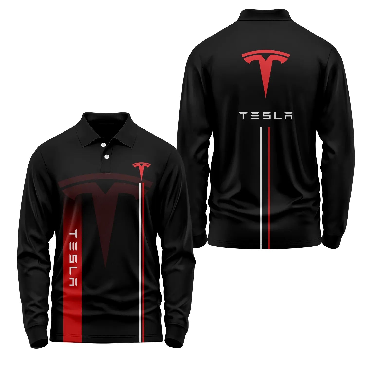 Tesla Long Sleeve Polo SC077