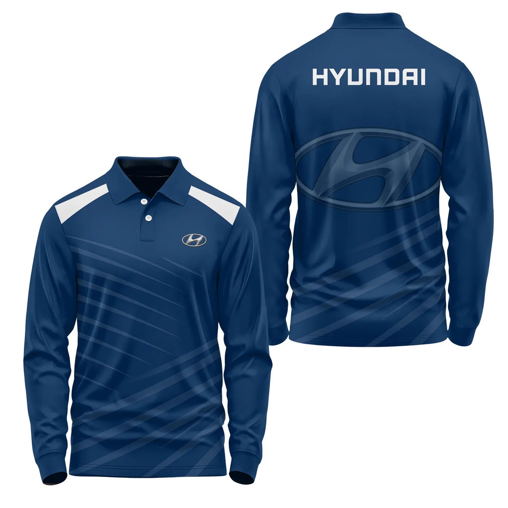 Hyundai Long Sleeve Polo SC082
