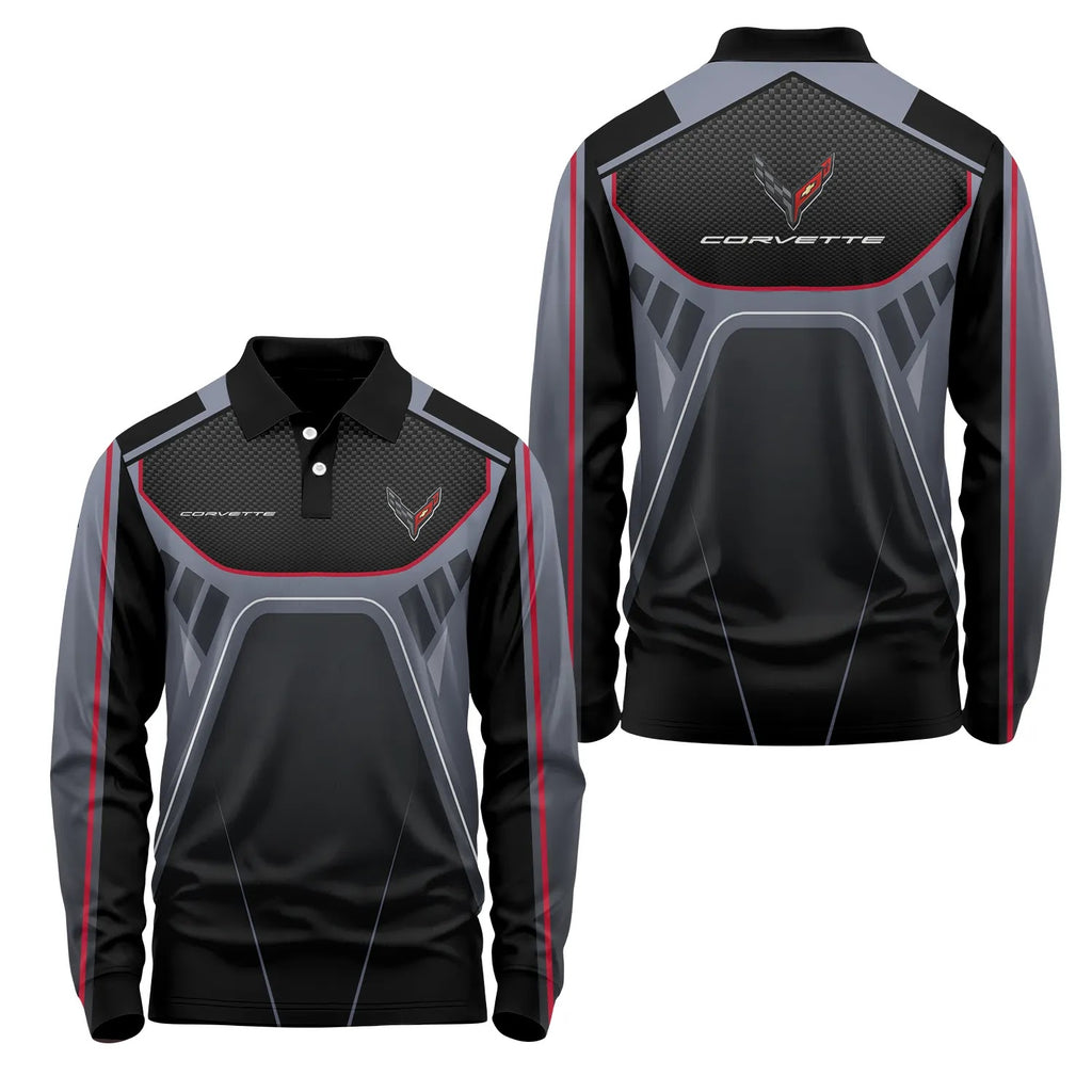 Corvette Long Sleeve Polo SC088