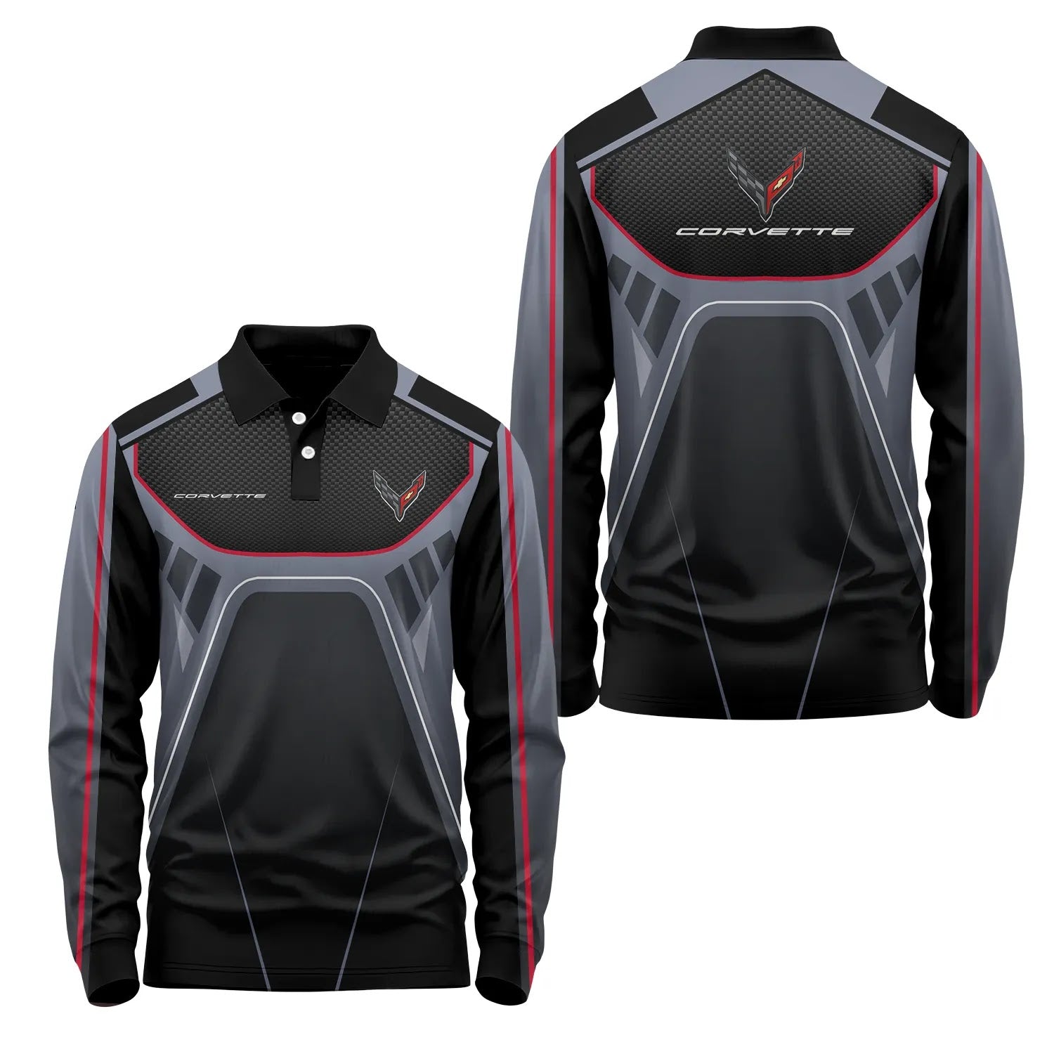 Corvette Long Sleeve Polo SC088