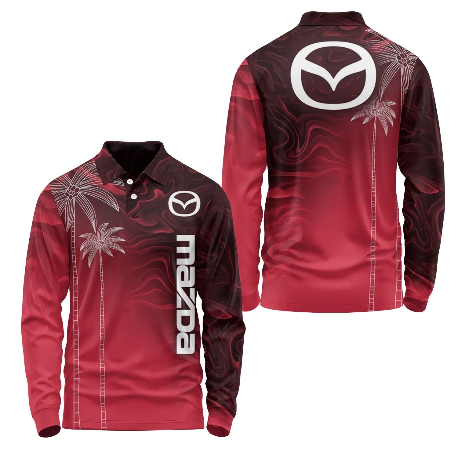 Mazda Long Sleeve Polo SHW070