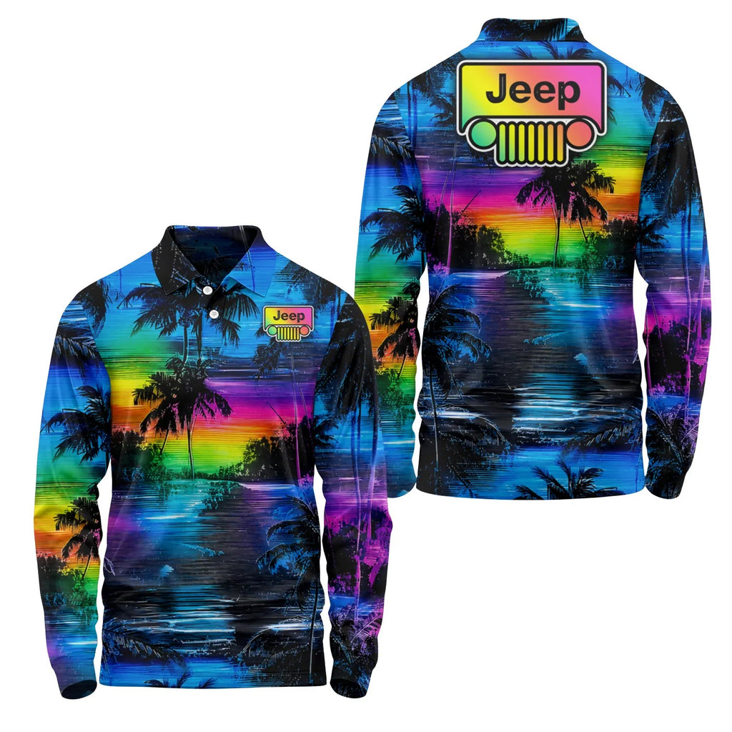 Jeep Long Sleeve Polo SHW055