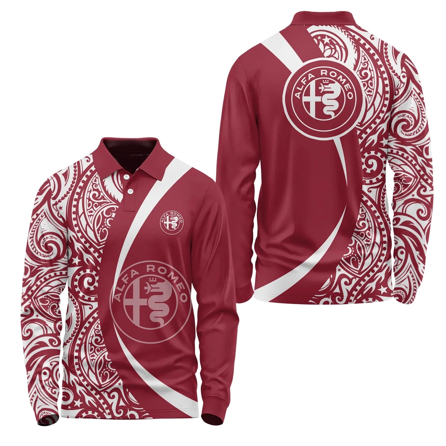 Alfa Romeo Long Sleeve Polo SHW072