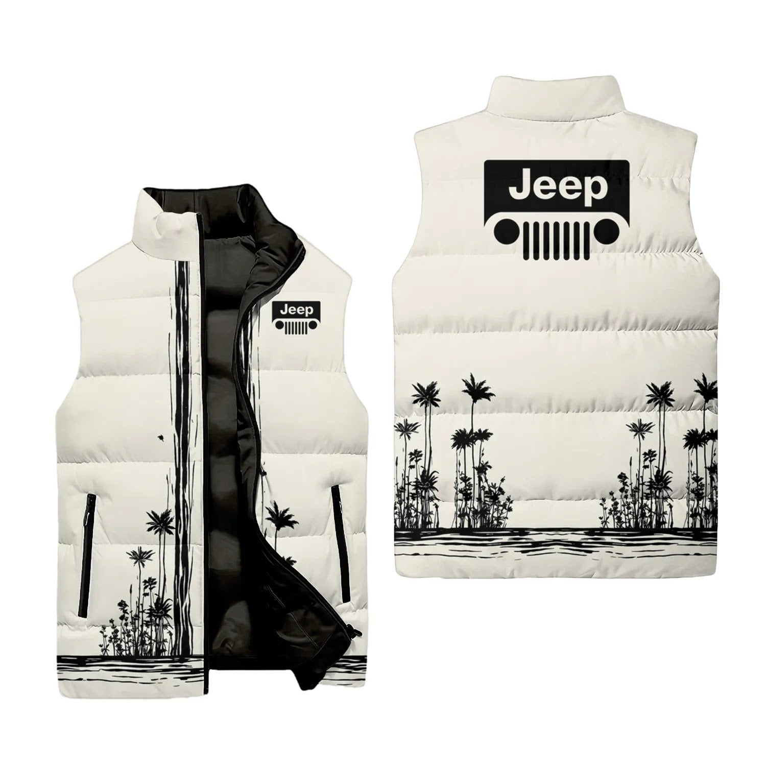 Jeep Sleeveless Puffer Jacket SHW043