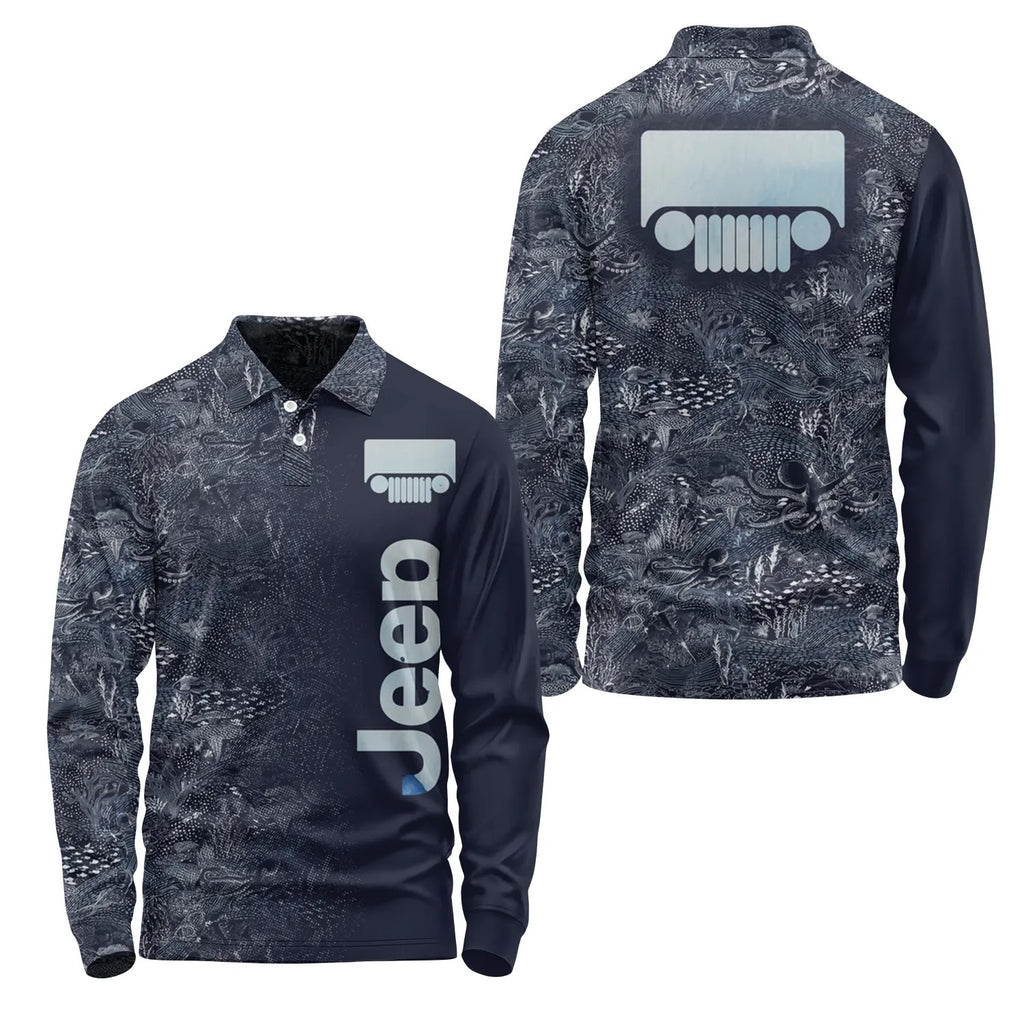 Jeep Long Sleeve Polo SHW006