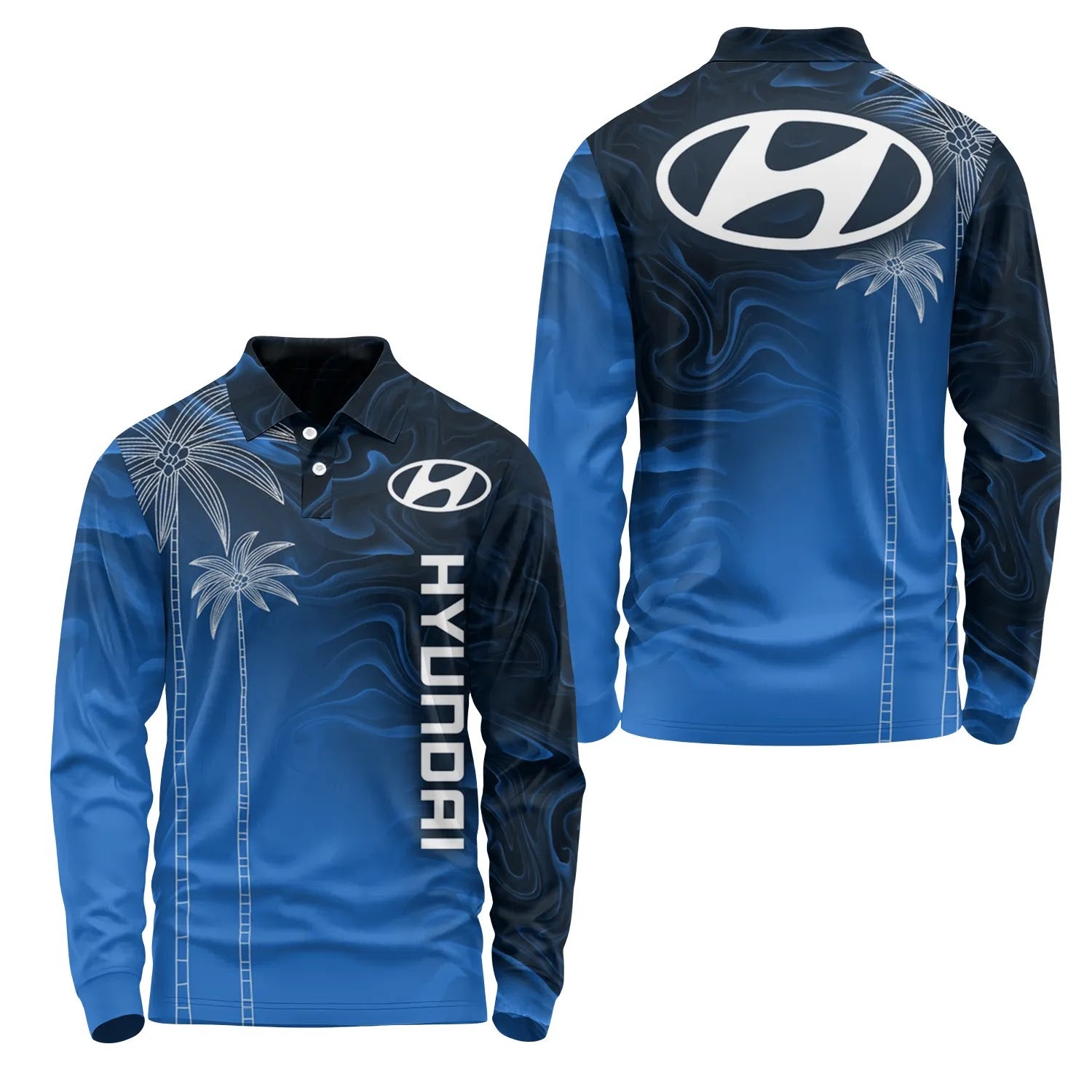 Hyundai Long Sleeve Polo SHW070