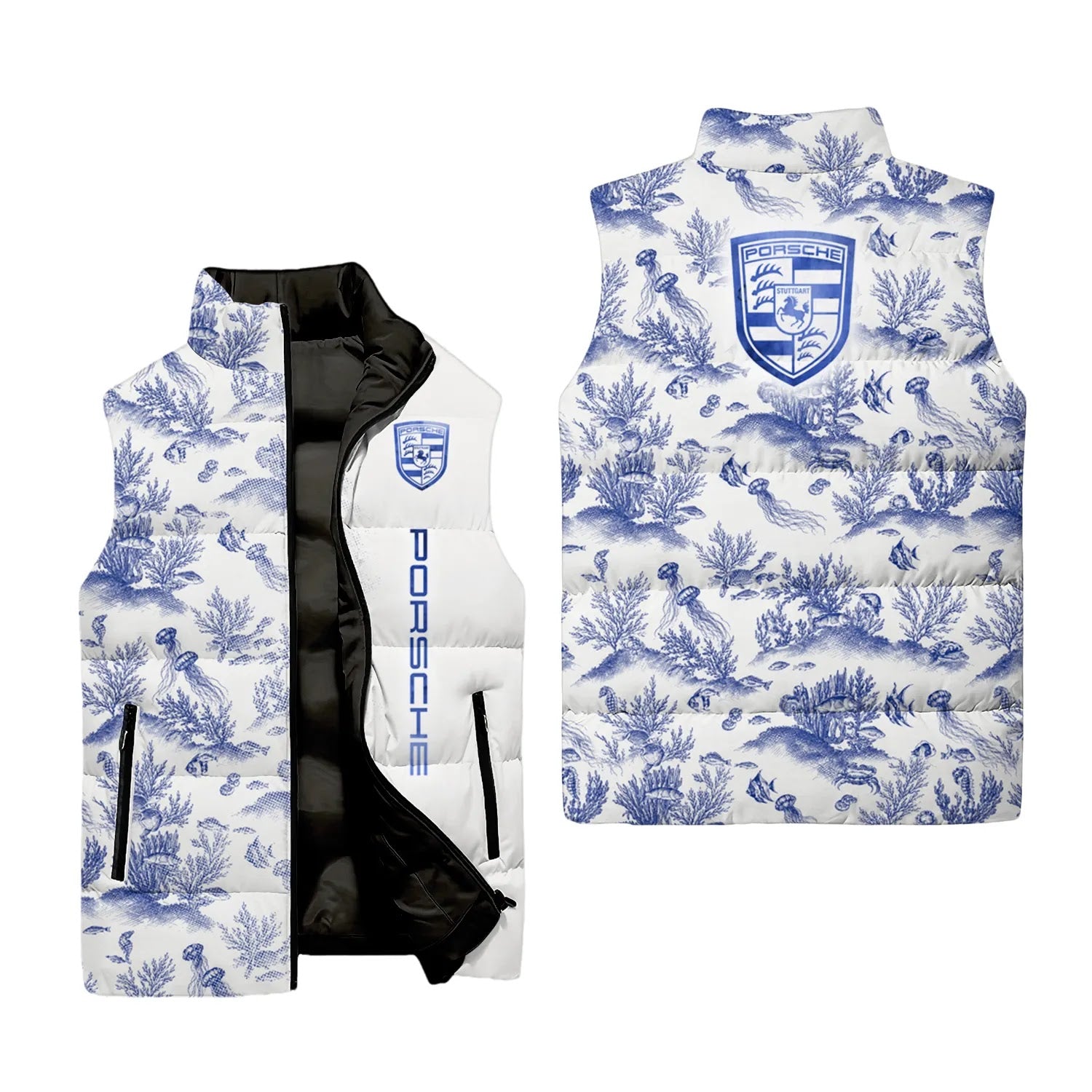 Porsche Sleeveless Puffer Jacket SHW009