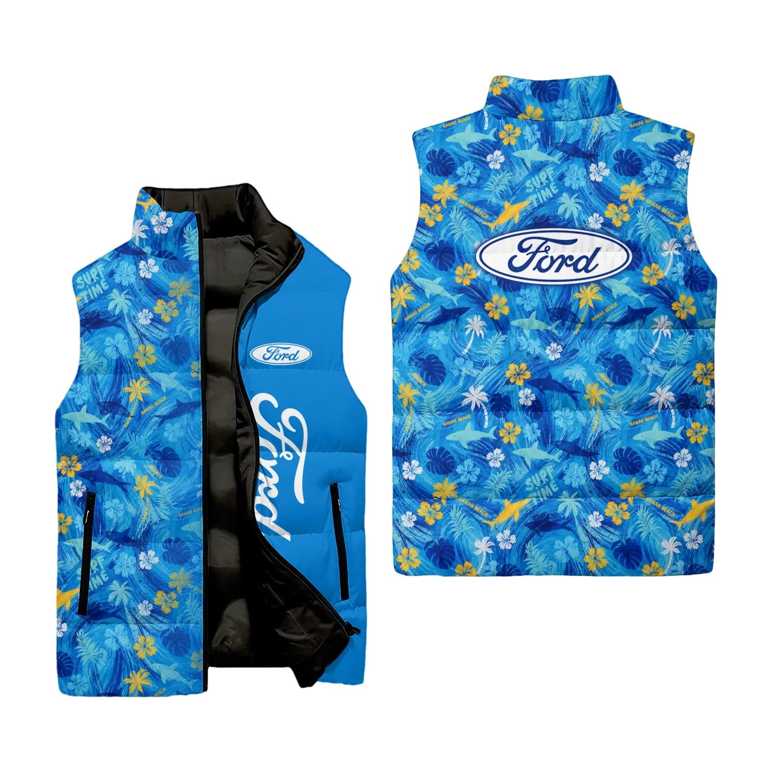 Ford Sleeveless Puffer Jacket SHW027