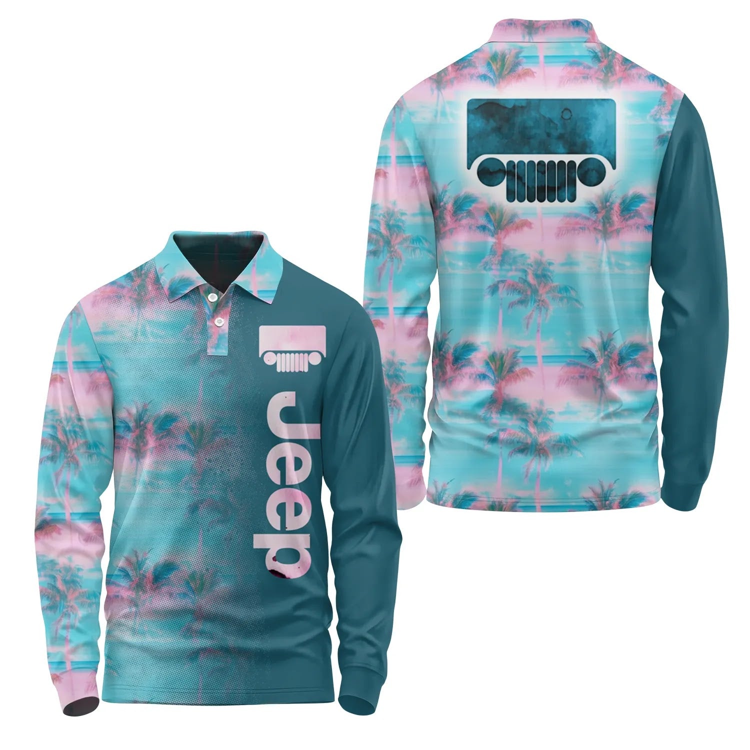 Jeep Long Sleeve Polo SHW058