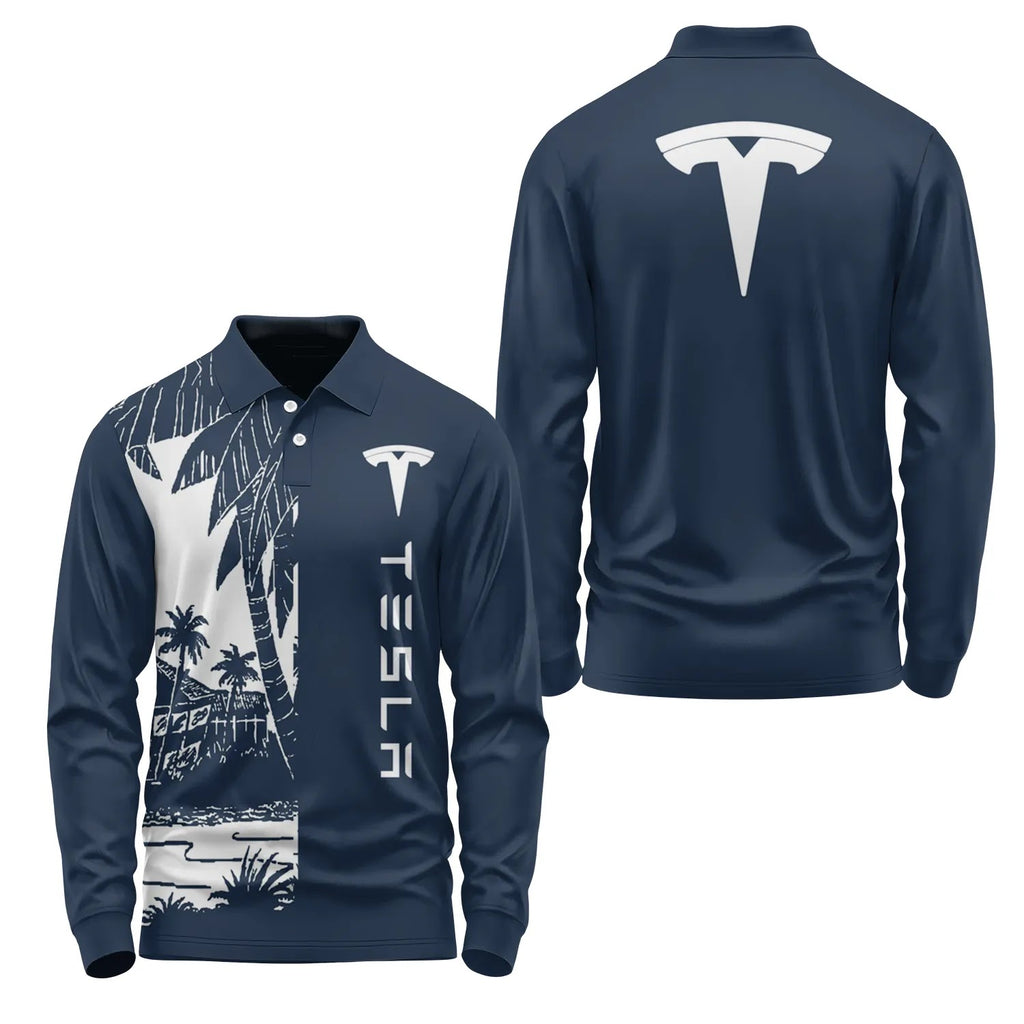 Tesla Long Sleeve Polo SHW031