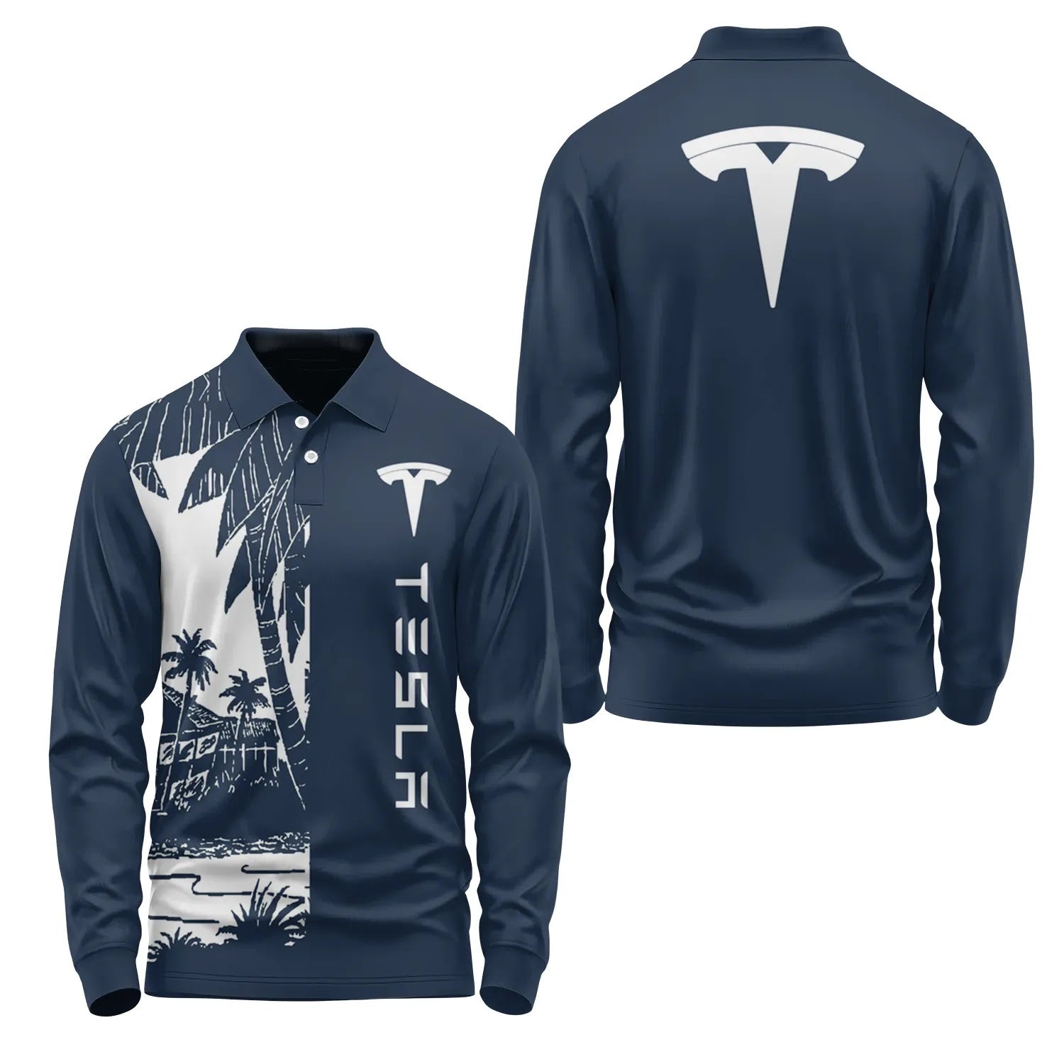 Tesla Long Sleeve Polo SHW031