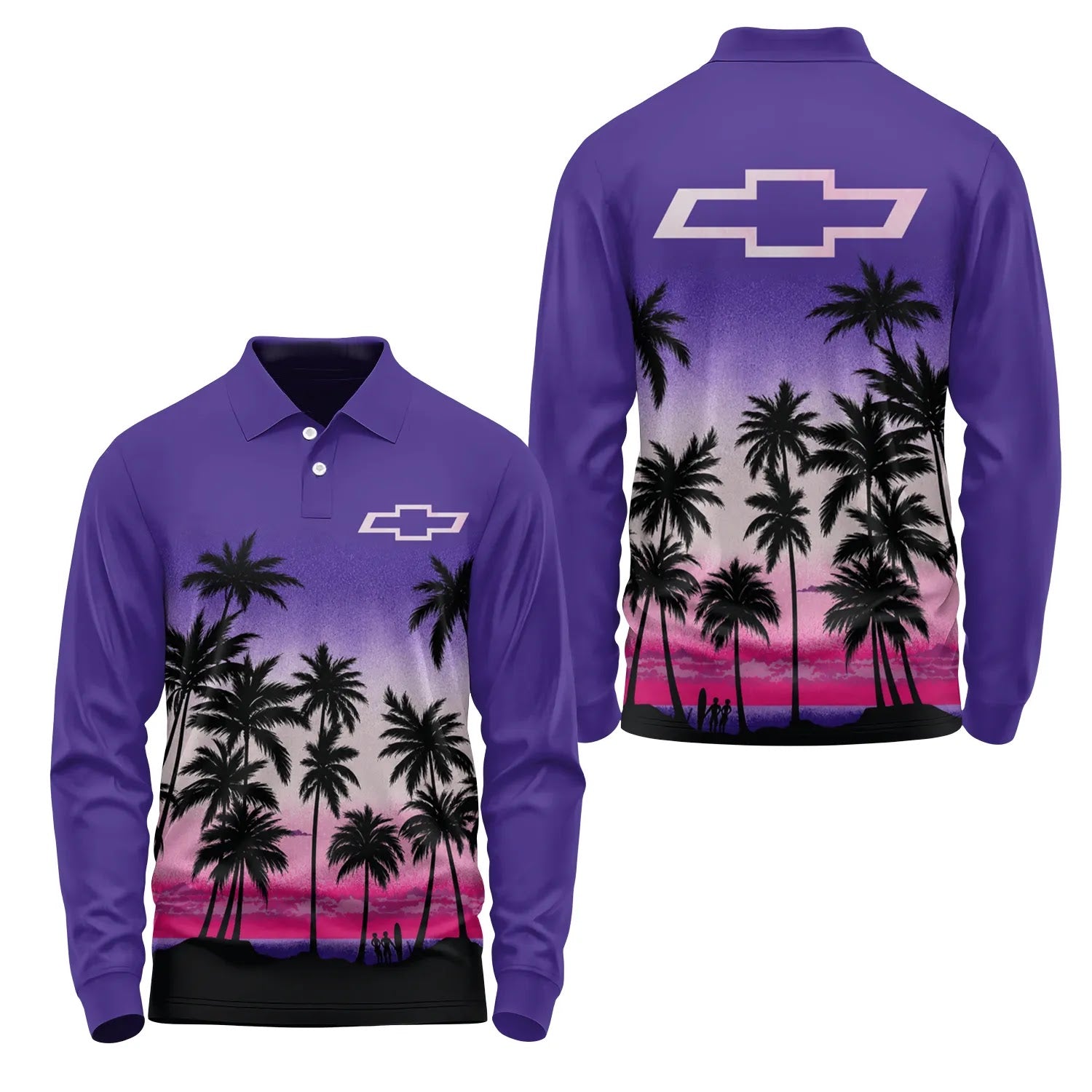 Chevrolet Long Sleeve Polo SHW019