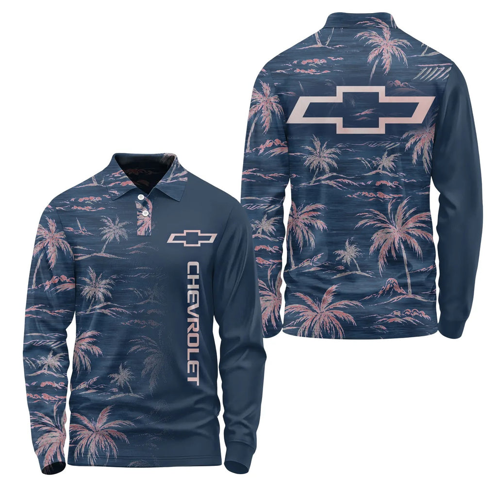 Chevrolet Long Sleeve Polo SHW013