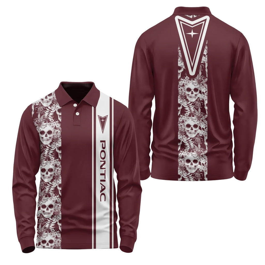 Pontiac Long Sleeve Polo SHW042