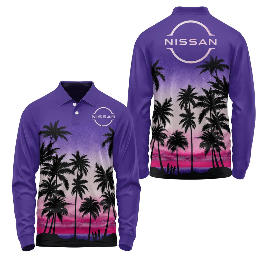 Nissan Long Sleeve Polo SHW019
