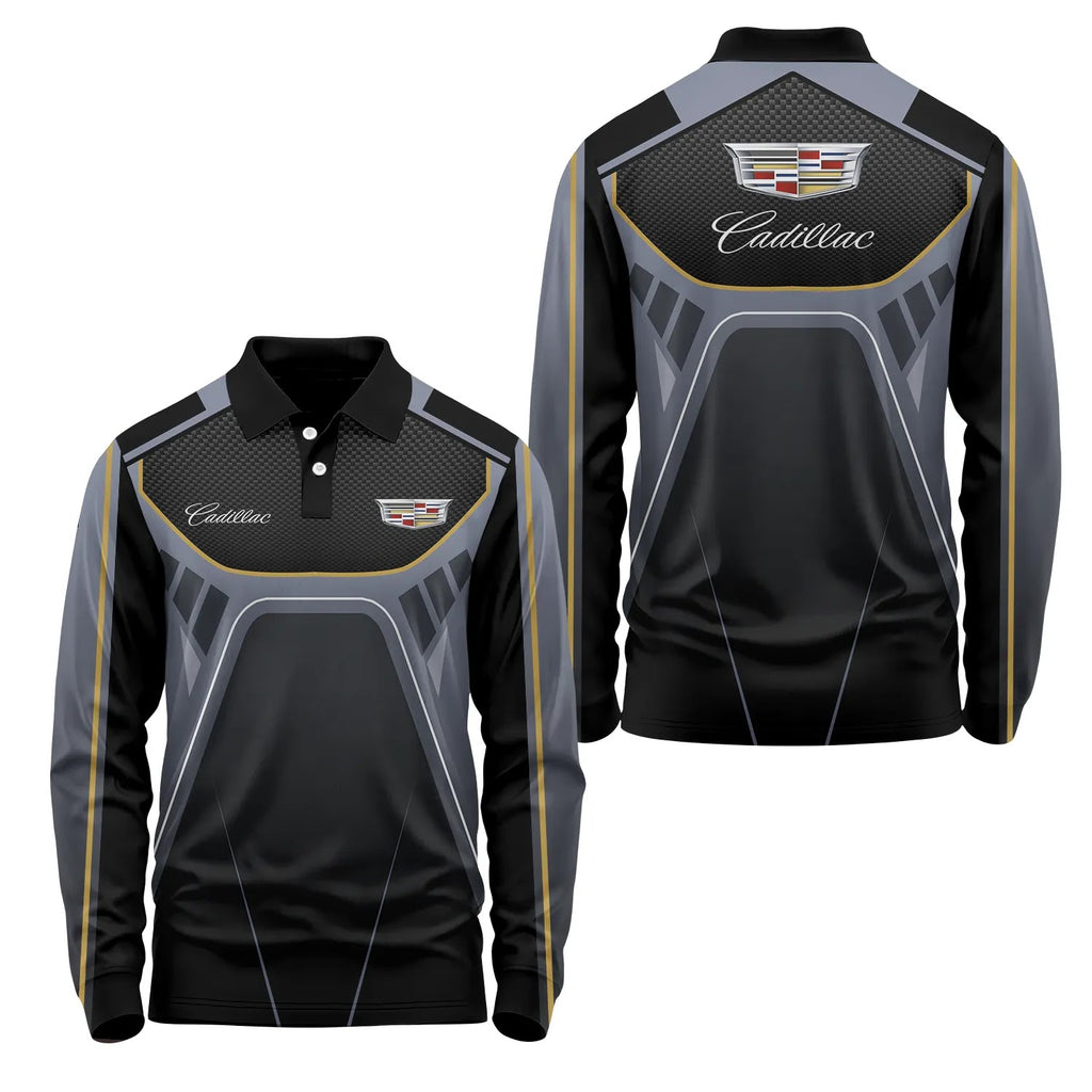 Cadillac Long Sleeve Polo SC088