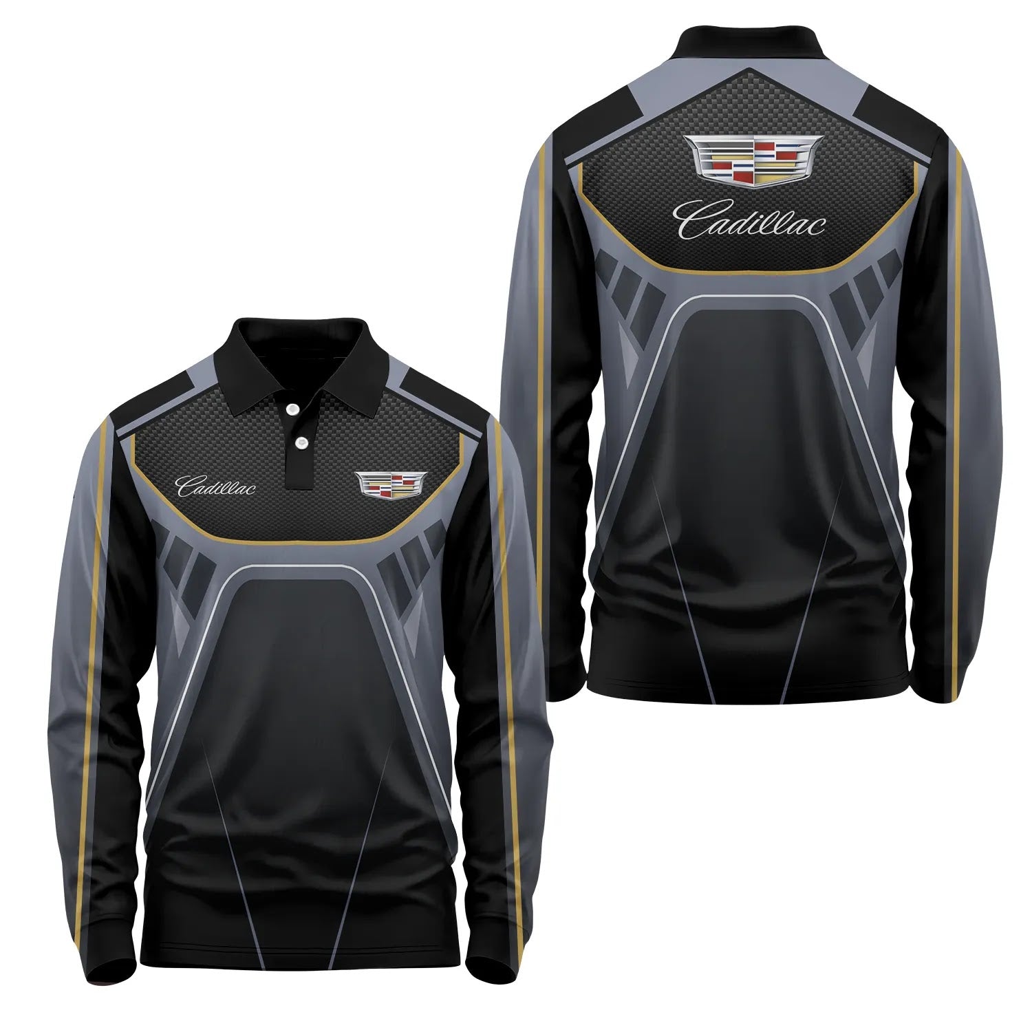Cadillac Long Sleeve Polo SC088