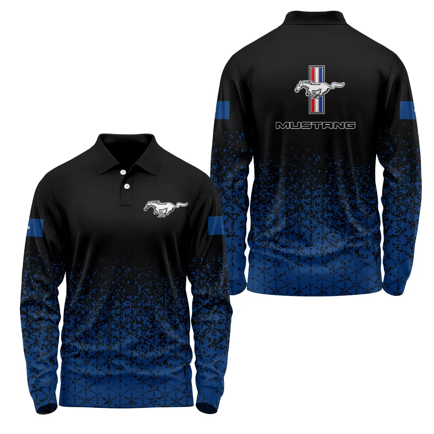 Ford Mustang Long Sleeve Polo SC096