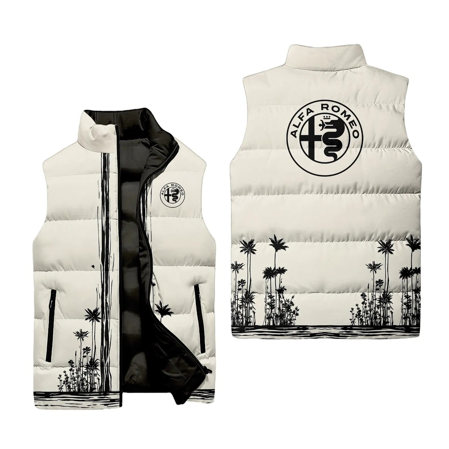Alfa Romeo Sleeveless Puffer Jacket SHW043