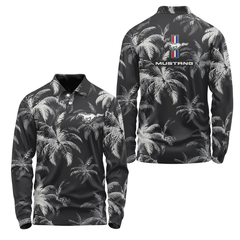Ford Mustang Long Sleeve Polo SC112