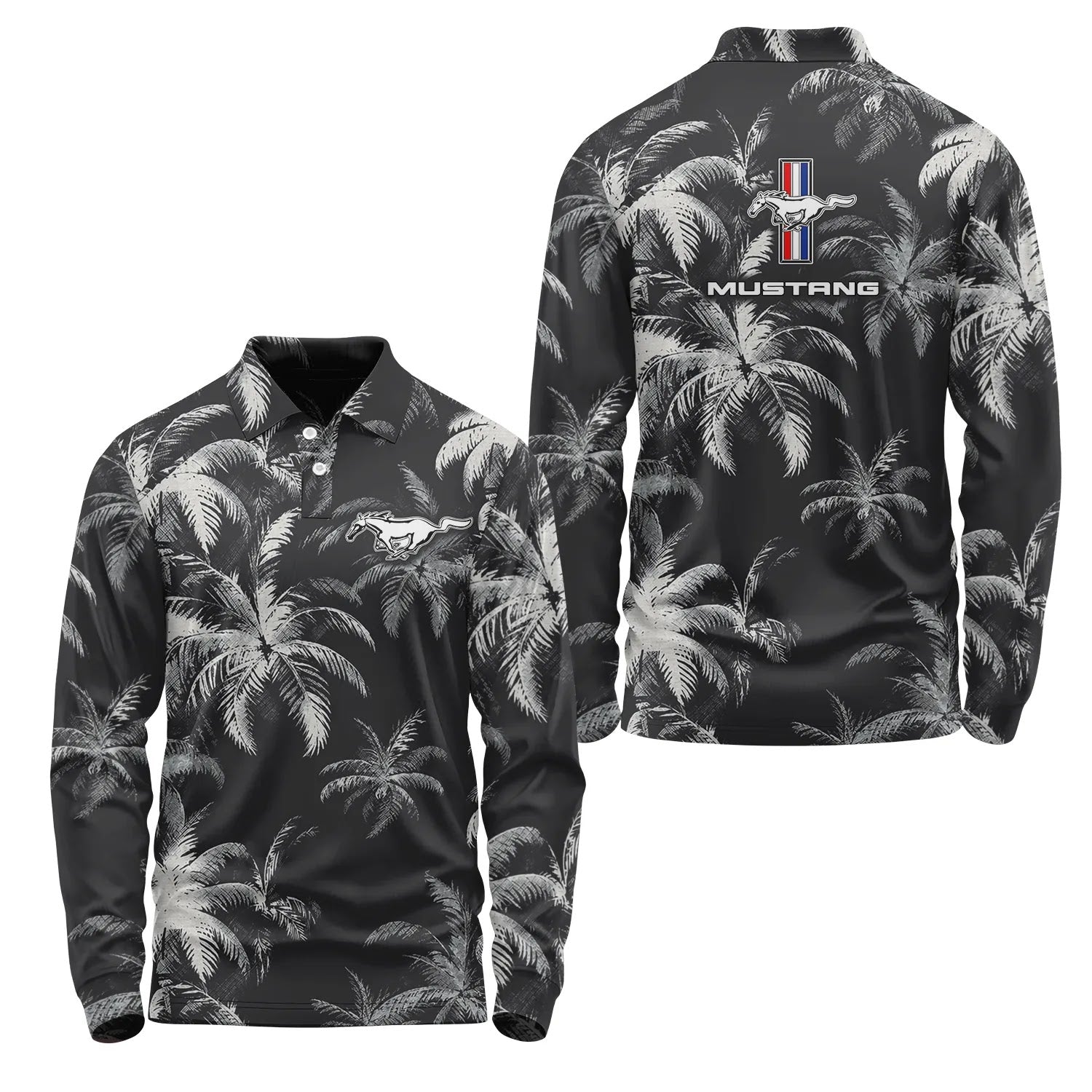 Ford Mustang Long Sleeve Polo SC112