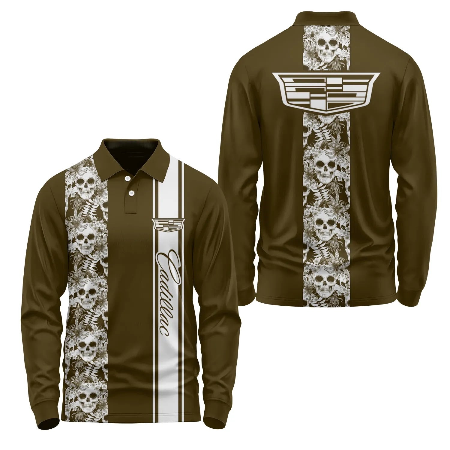 Cadillac Long Sleeve Polo SHW042