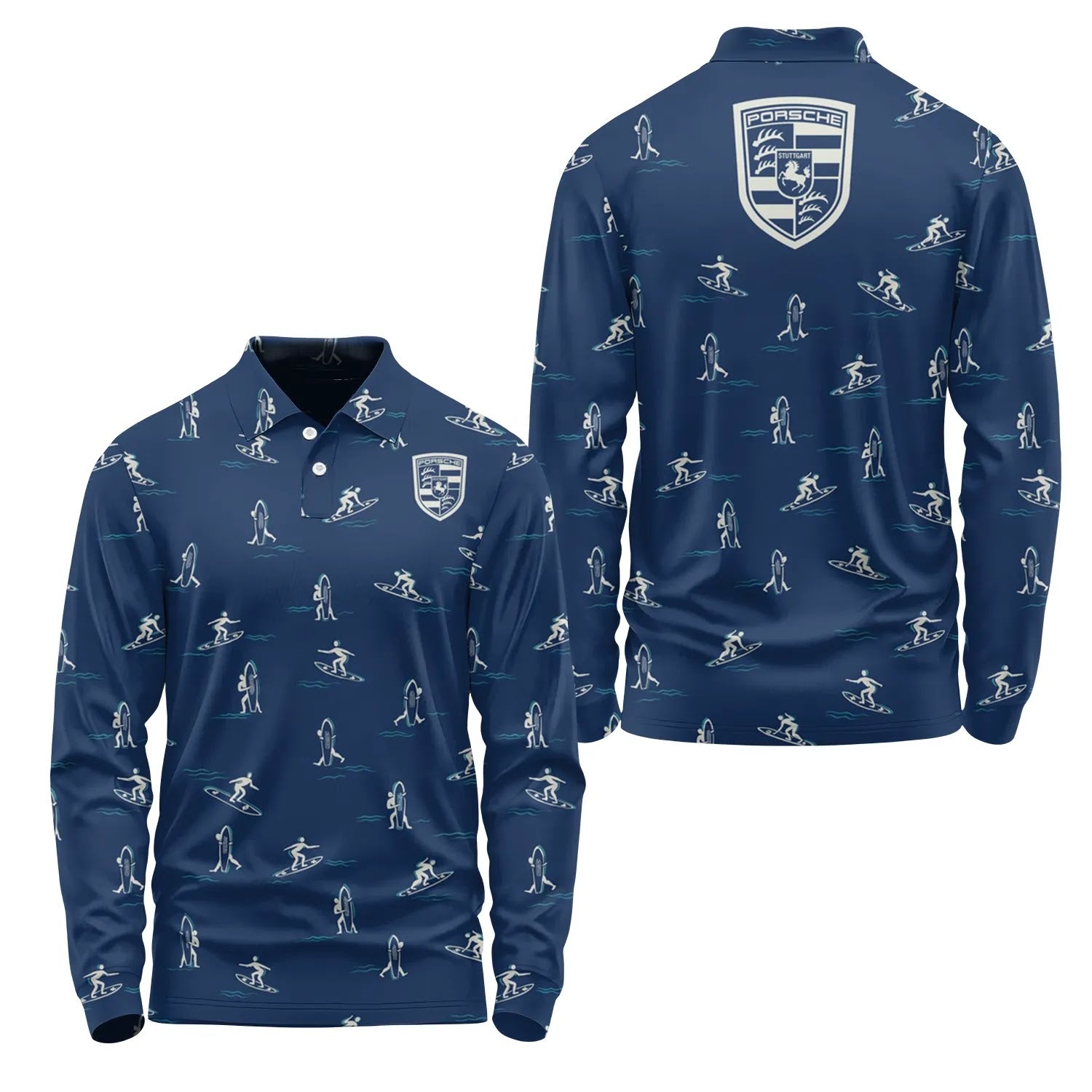 Porsche Long Sleeve Polo SHW011