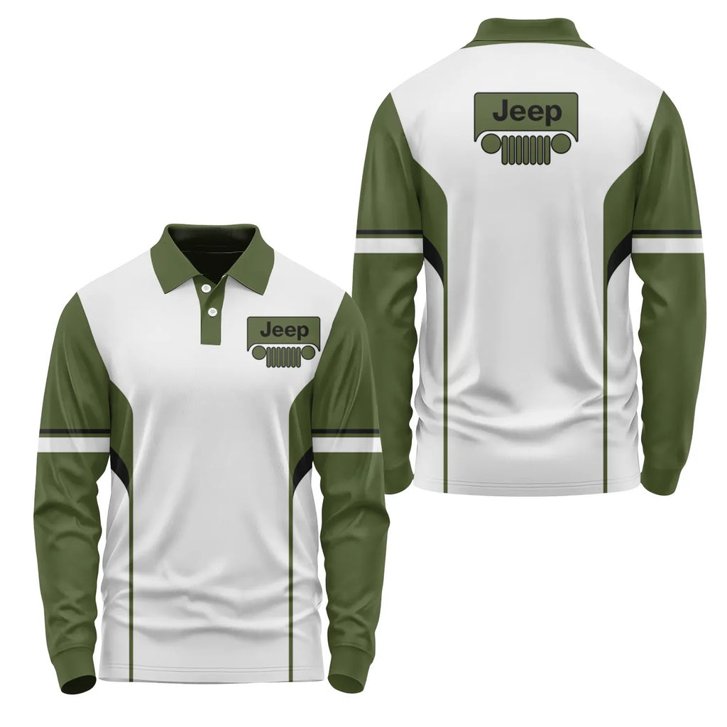 Jeep Long Sleeve Polo SC113