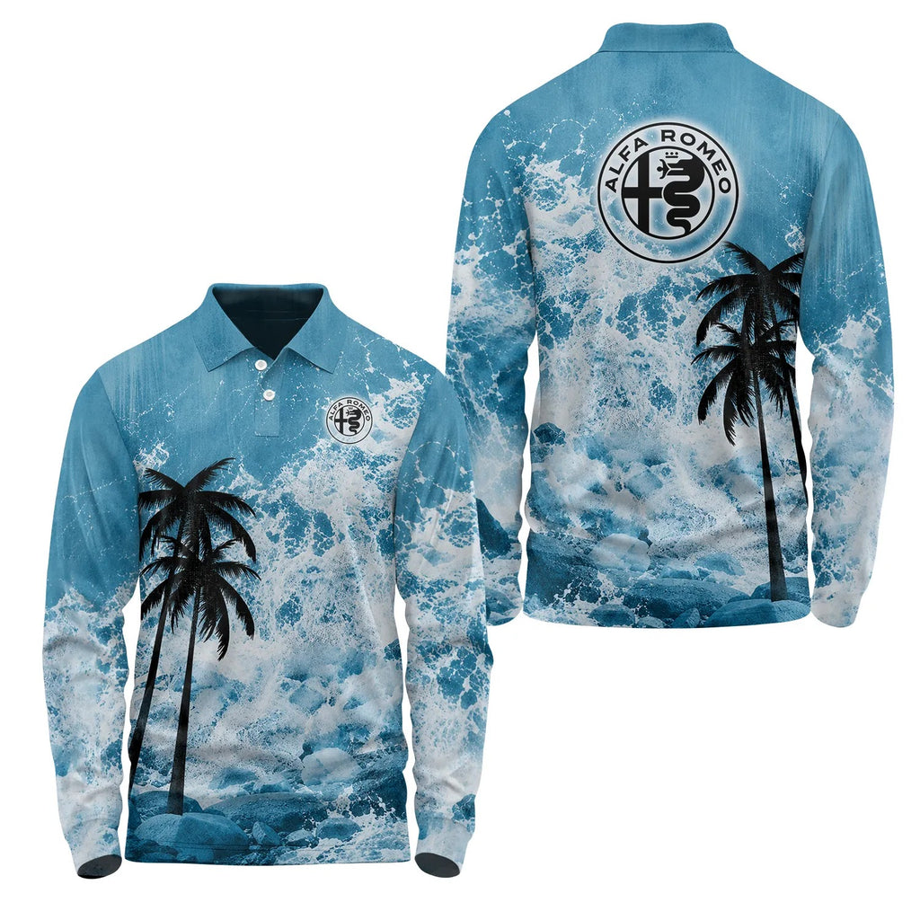 Alfa Romeo Long Sleeve Polo SHW052