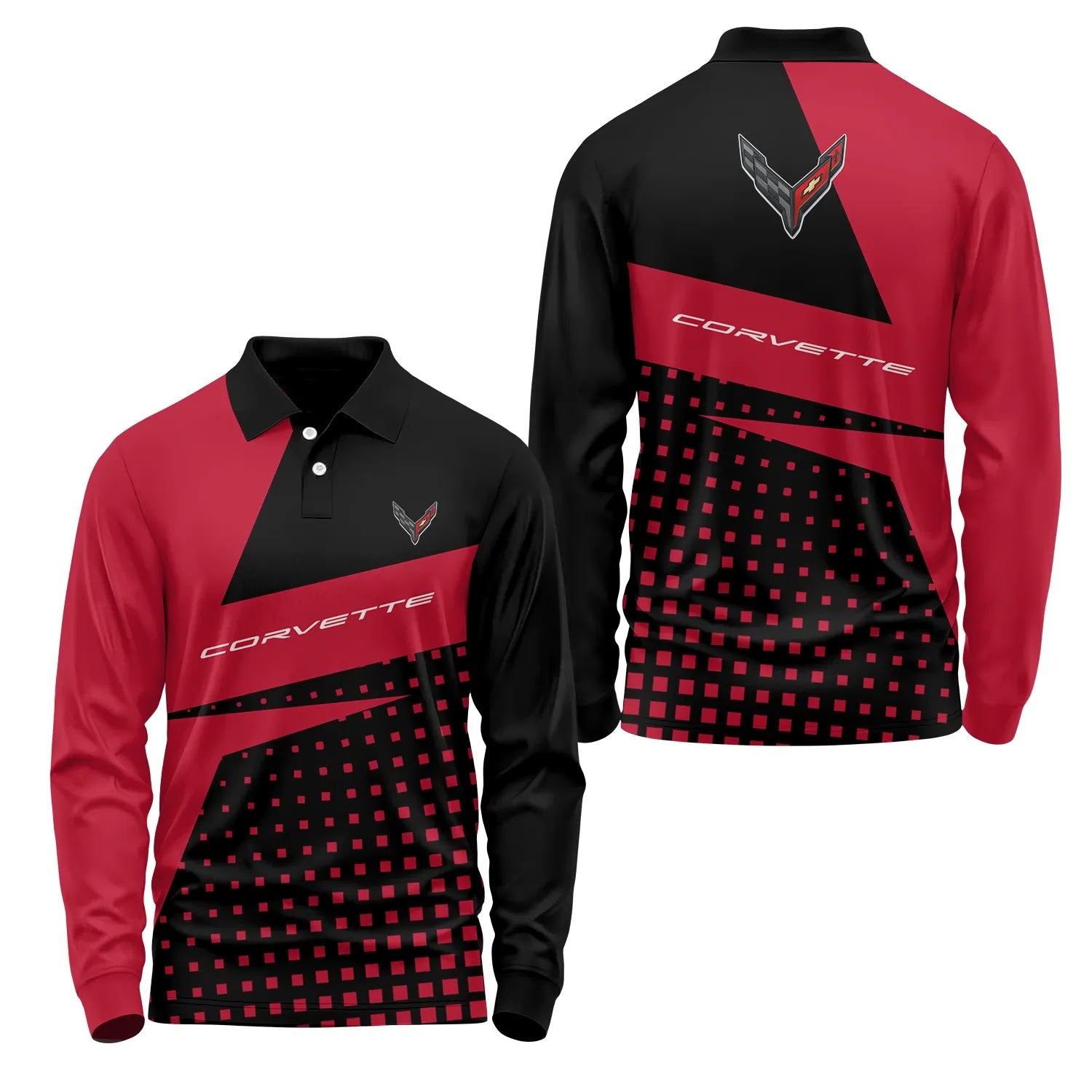 Corvette Long Sleeve Polo SC083