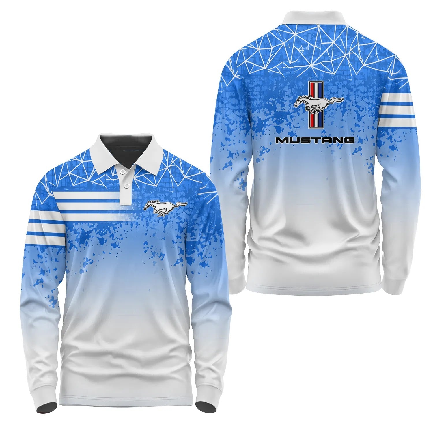 Ford Mustang Long Sleeve Polo SC097