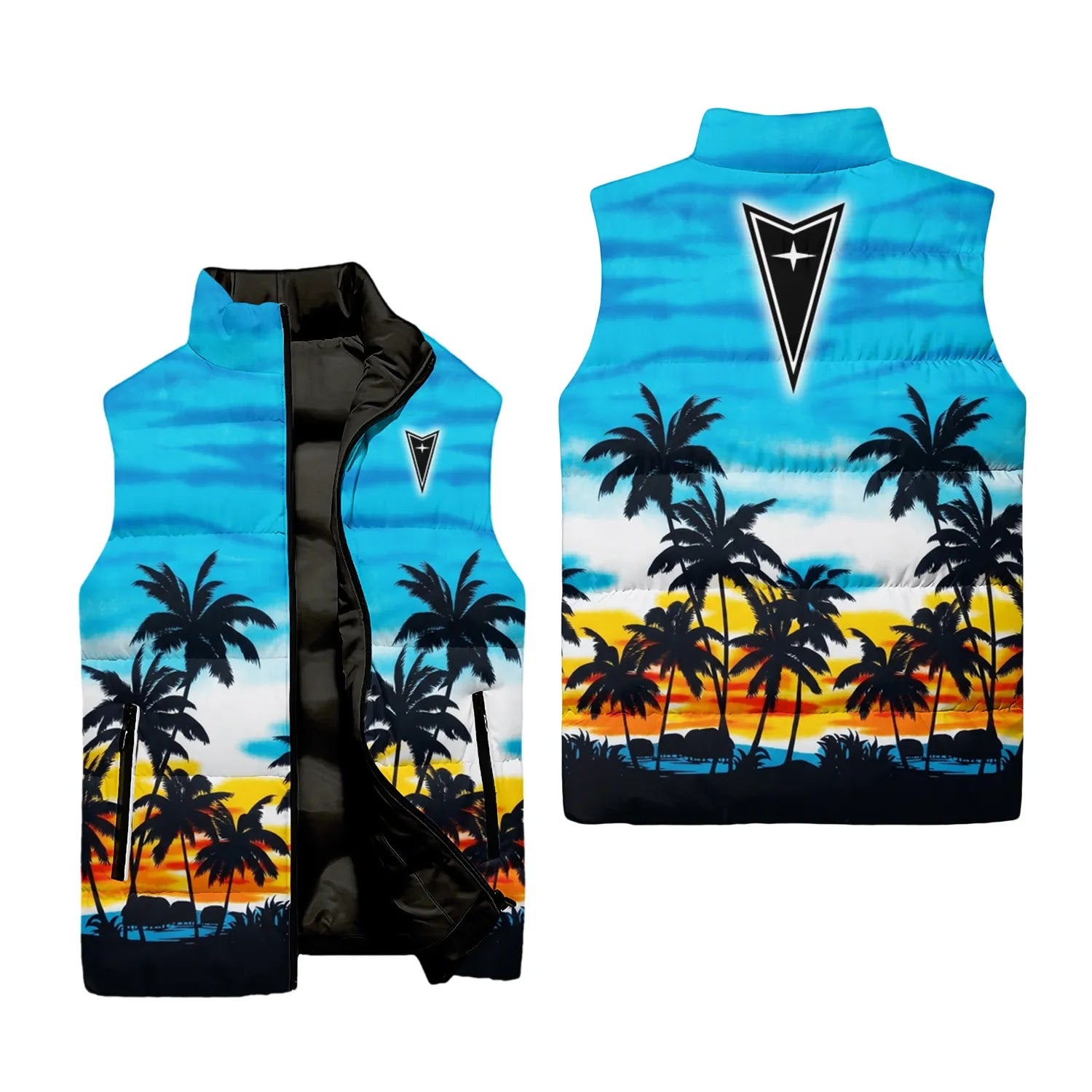 Pontiac Sleeveless Puffer Jacket SHW051