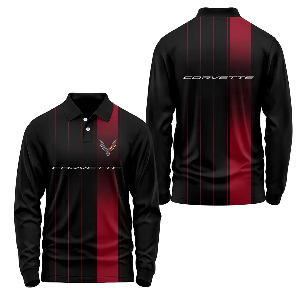 Corvette Long Sleeve Polo SC068