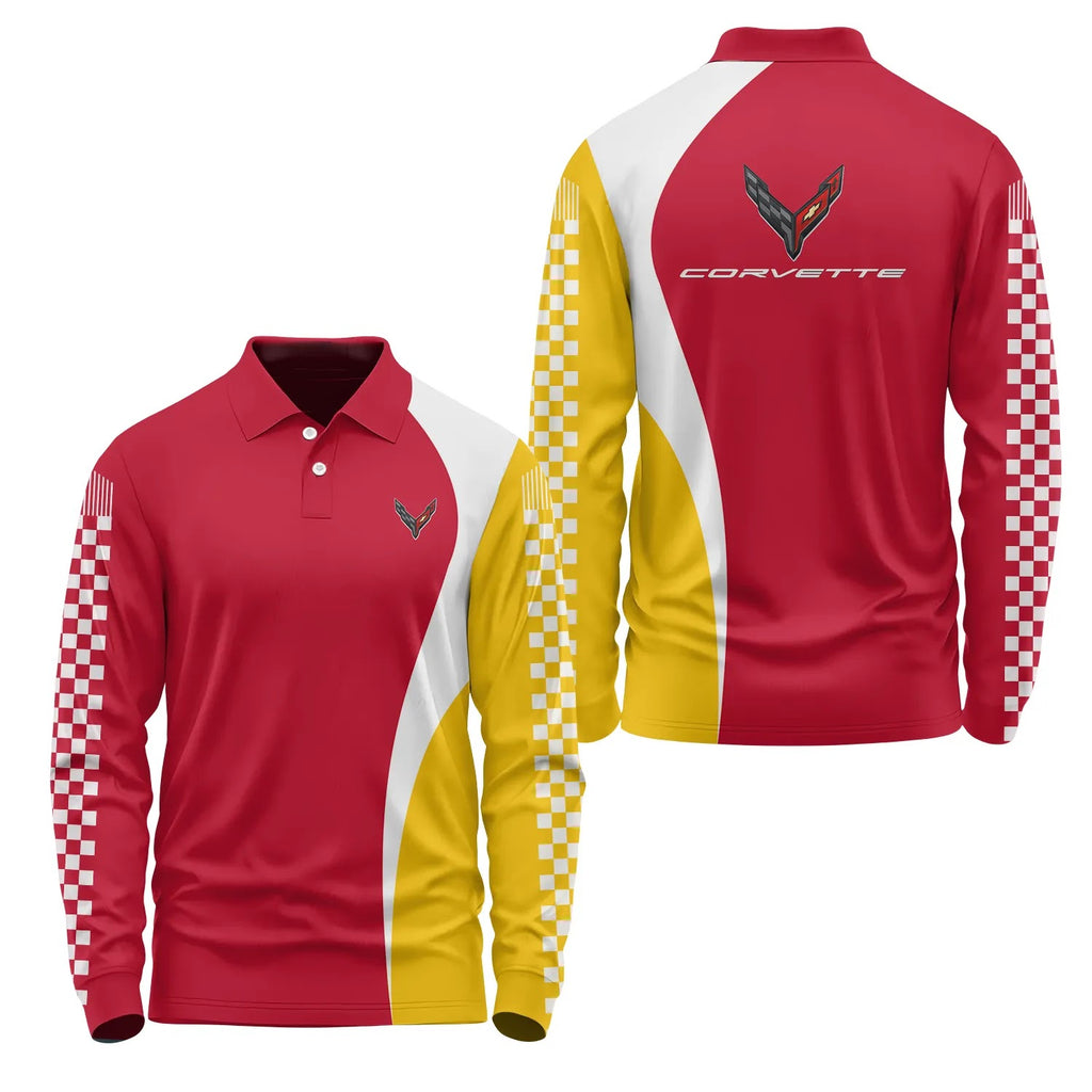 Corvette Long Sleeve Polo SC073