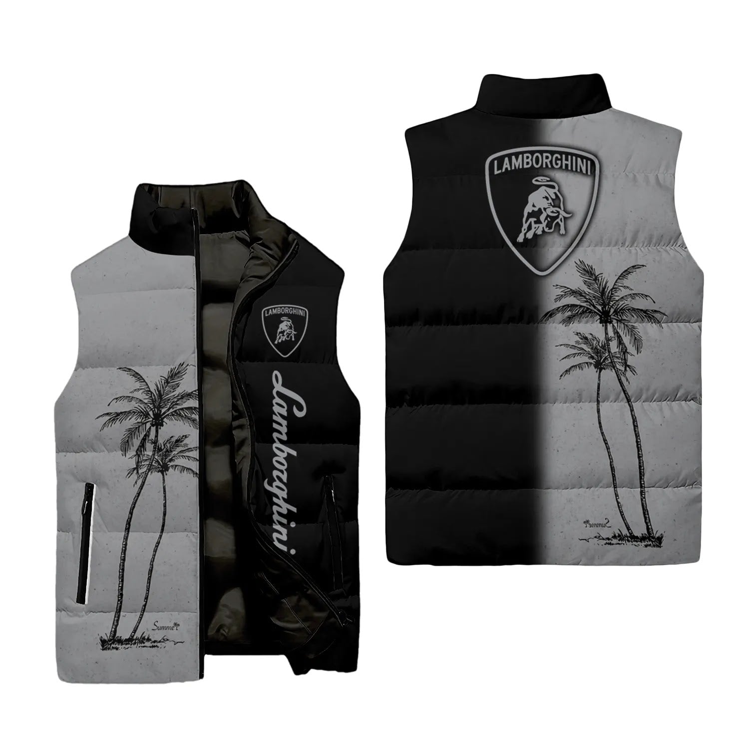 Lamborghini Sleeveless Puffer Jacket SHW037