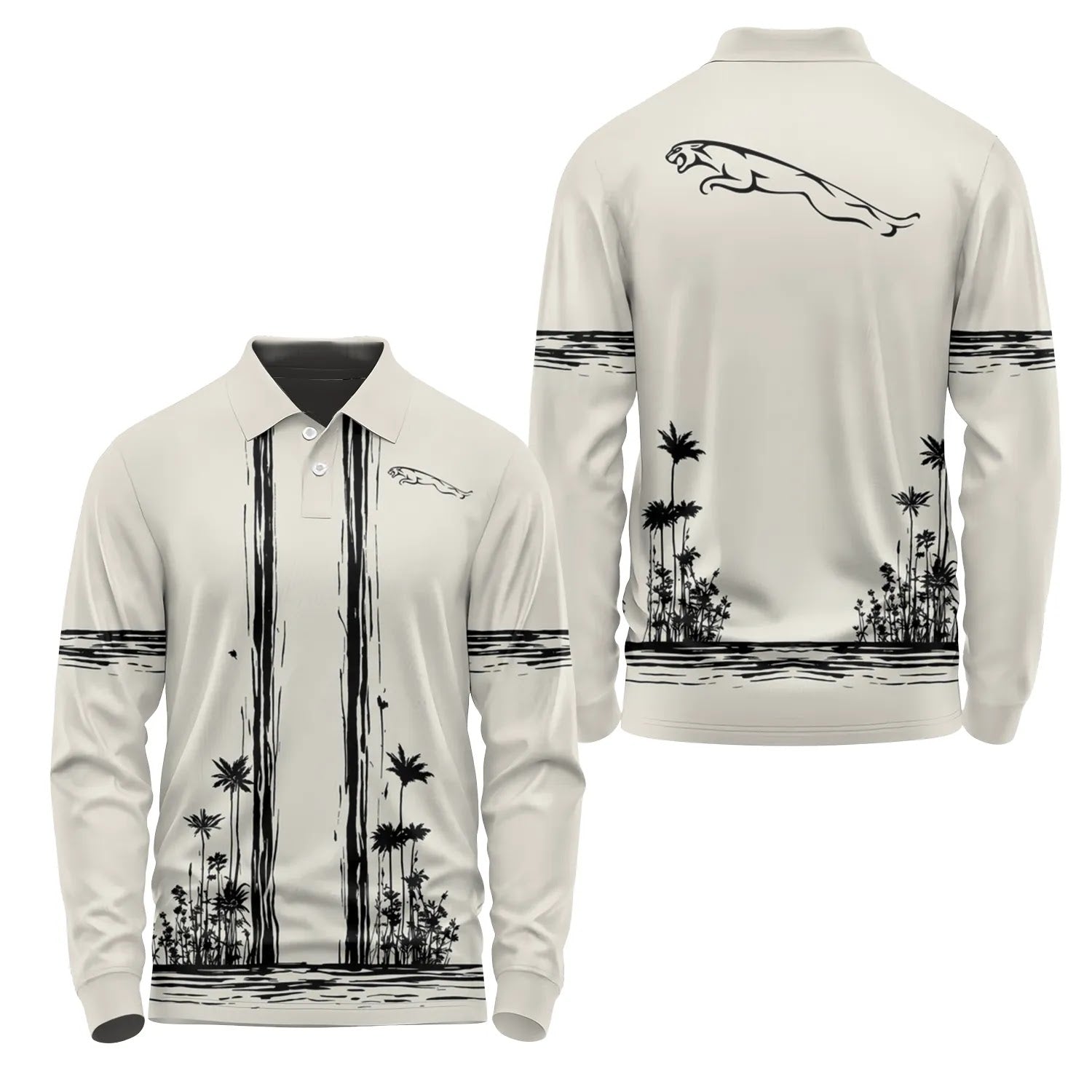 Jaguar Long Sleeve Polo SHW043