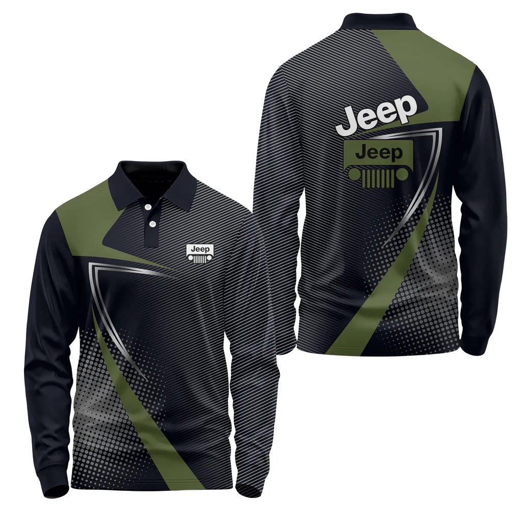 Jeep Long Sleeve Polo SC059